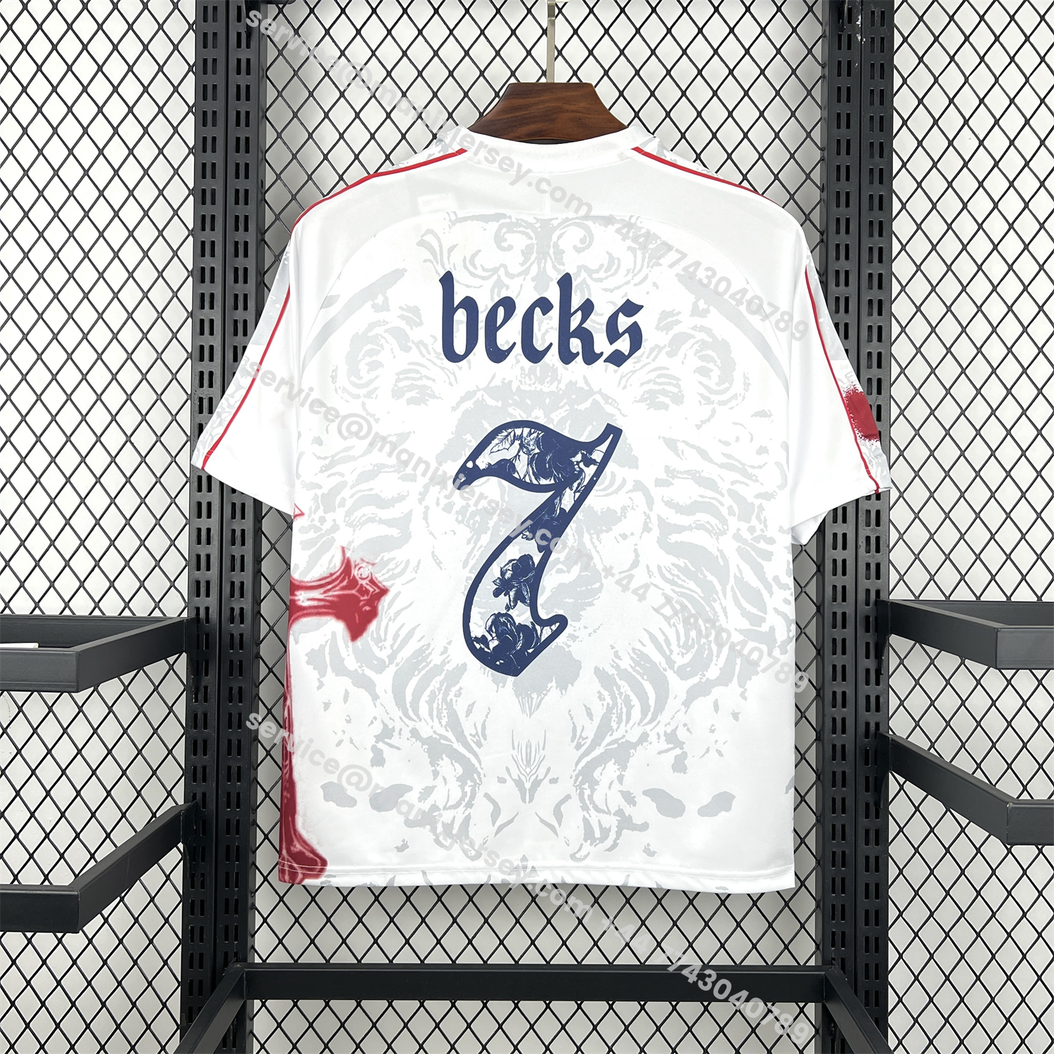 ManixJersey.com | England 2026 Becks 7 Special Jersey - Fans Version -Customize Name, Number and Patch | Worldwide Shipping