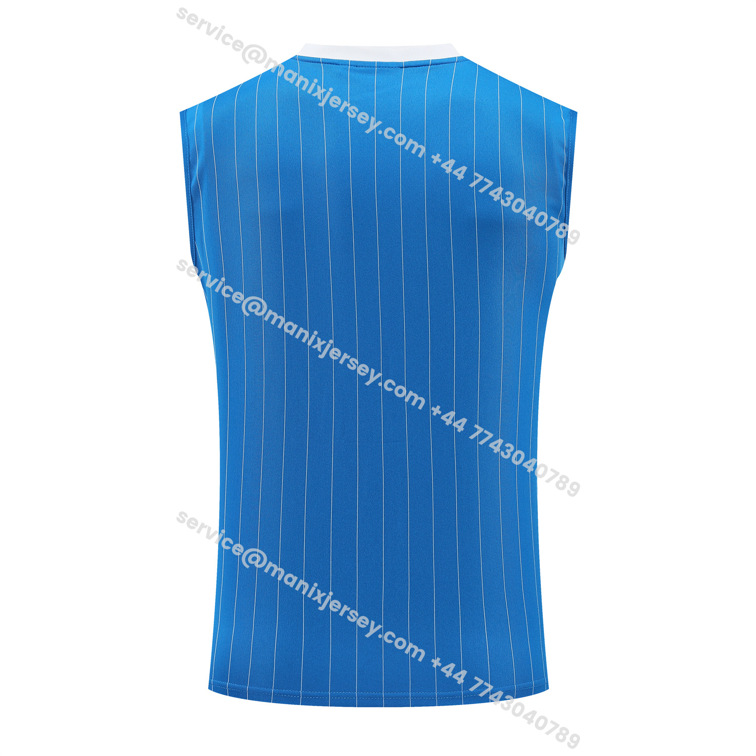 ManixJersey.com | Real Madrid 25-26 Vest Training Set - Blue Vest & Blue Shorts -Customize Name, Number and Patch | Worldwide Shipping