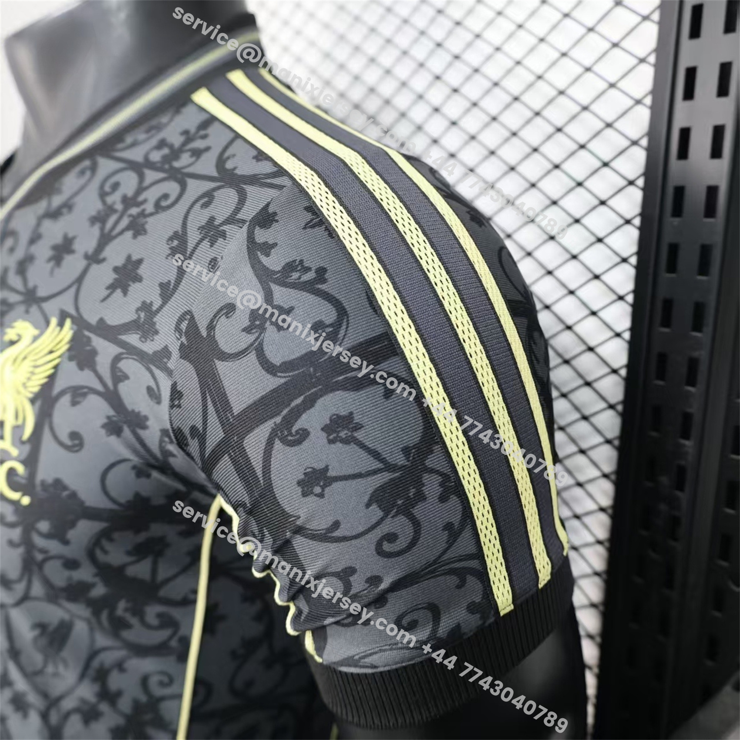 ManixJersey.com | Liver.pool 25-26 Black Floral Pattern Special Jersey - Player Version -Customize Name, Number and Patch | Worldwide Shipping
