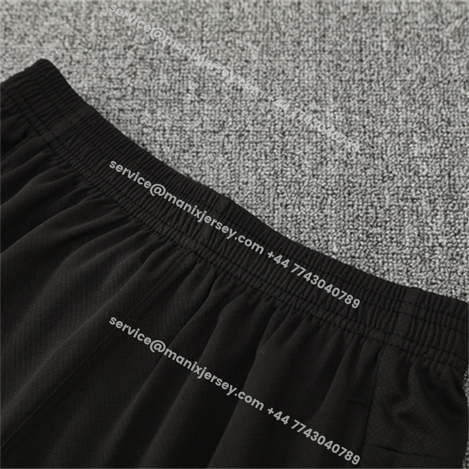 ManixJersey.com | Manchester City 25-26 Kids Short-Sleeve Training Set - Black Top & Black Shorts -Customize Name, Number and Patch | Worldwide Shipping