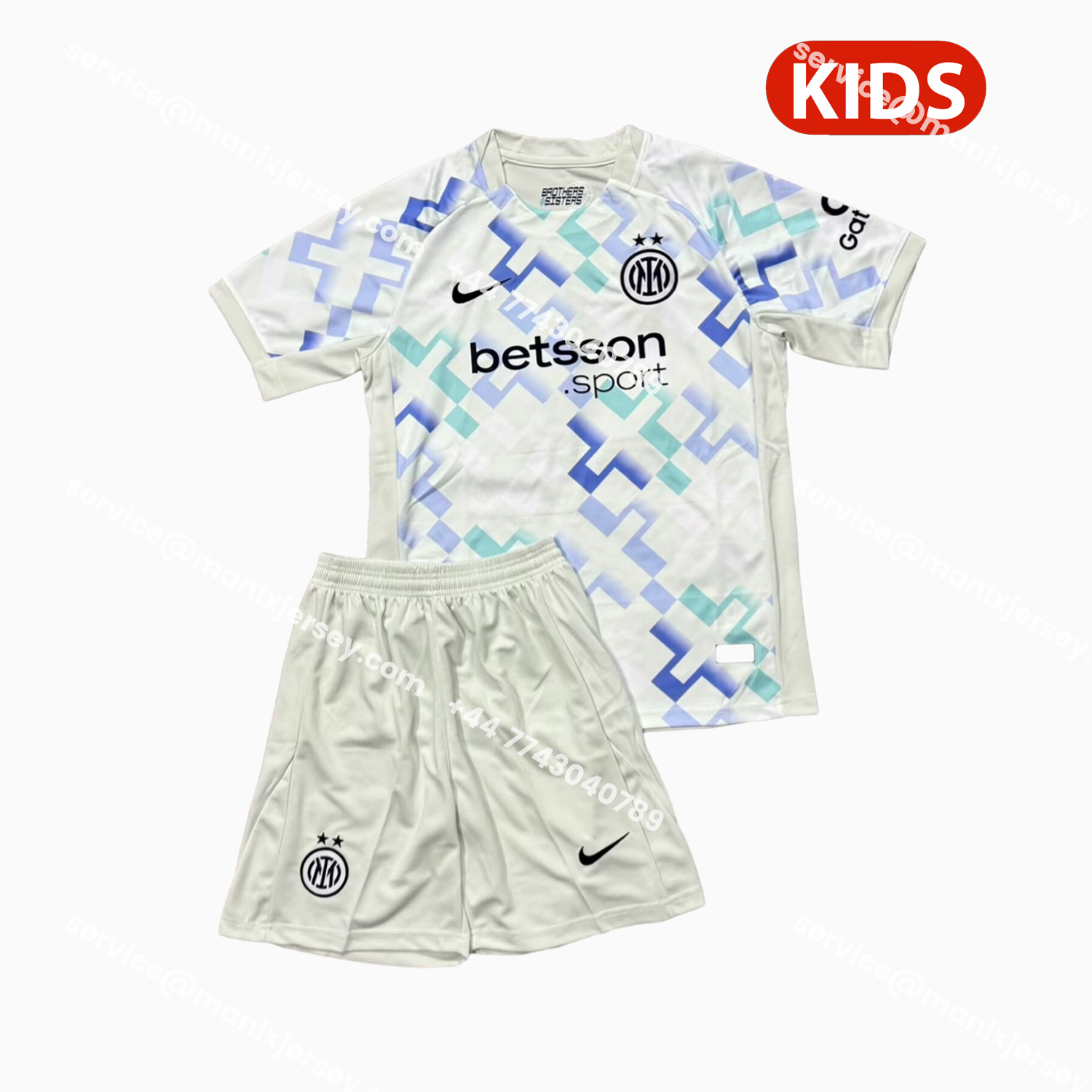 ManixJersey.com | Inter Milan 25-26 Away Kids Kit -Customize Name, Number and Patch | Worldwide Shipping