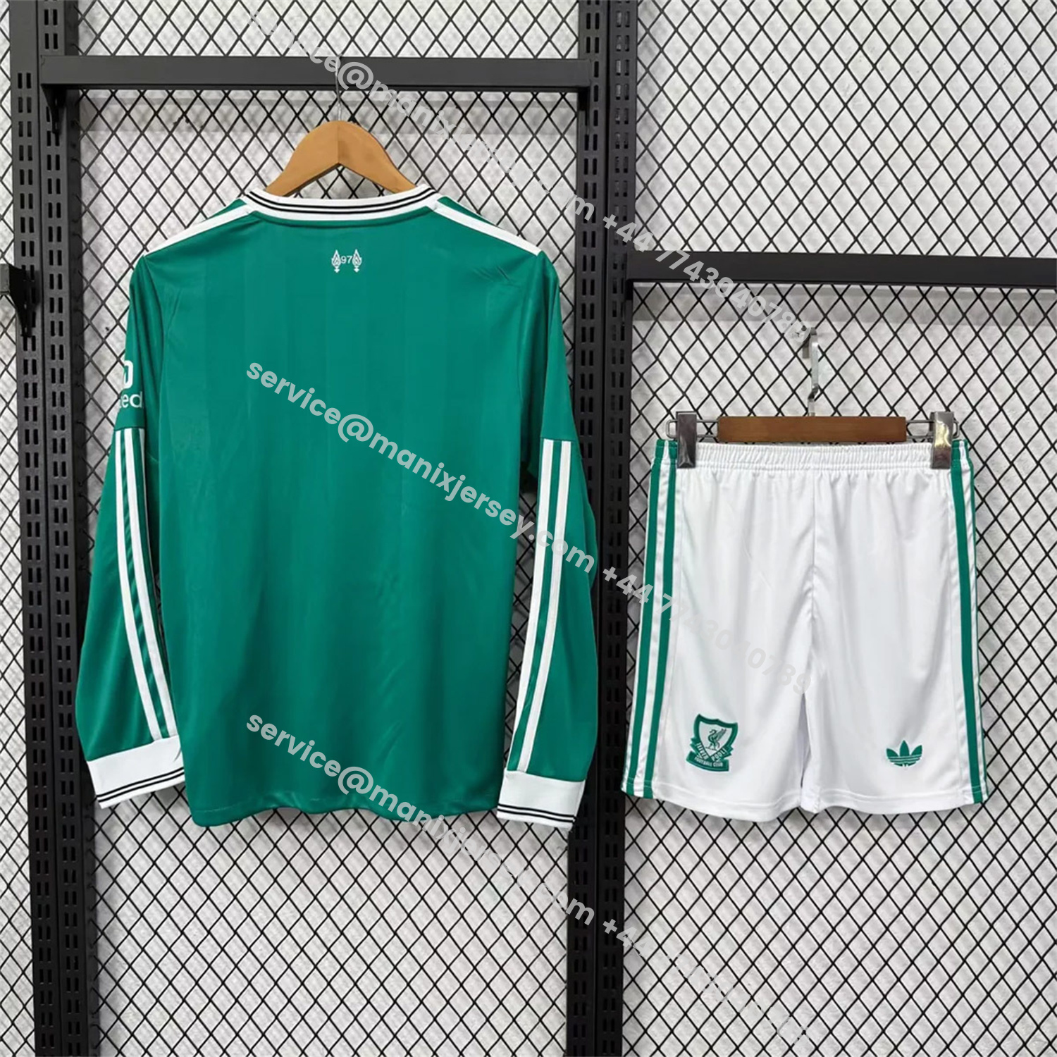 ManixJersey.com | Liver.pool 25-26 Third Green Long Sleeves Kids Kit -Customize Name, Number and Patch | Worldwide Shipping