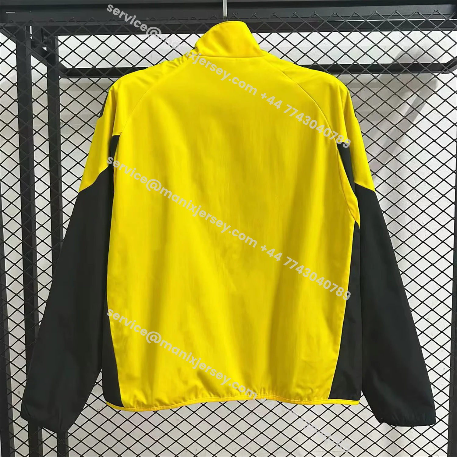 ManixJersey.com | Fenerbahce 25-26 Throwback Windbreaker Jacket - Yellow -Customize Name, Number and Patch | Worldwide Shipping
