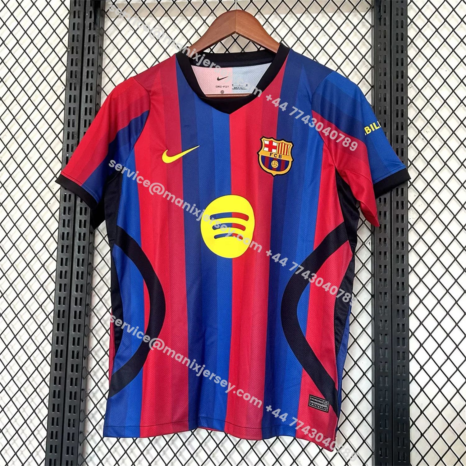ManixJersey.com | Barcelona 26-27 Home Jersey - Fans Version -Customize Name, Number and Patch | Worldwide Shipping