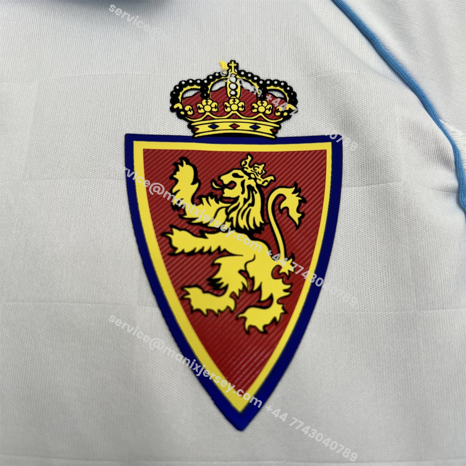 ManixJersey.com | Real Zaragoza 25-26 Home Kids Kit -Customize Name, Number and Patch | Worldwide Shipping
