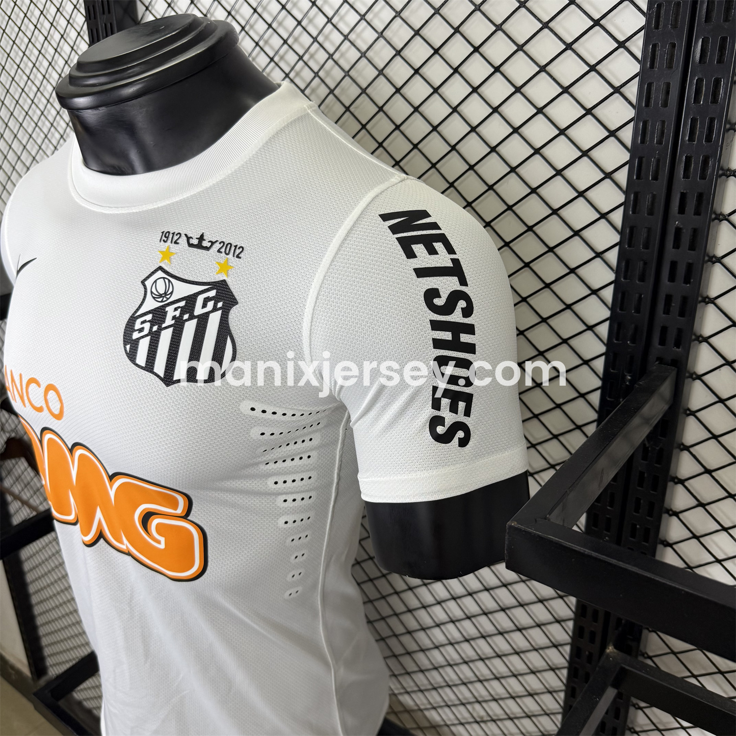 ManixJersey.com | Retro Santos 2012 Home Jersey - Player Version -Customize Name, Number and Patch | Worldwide Shipping