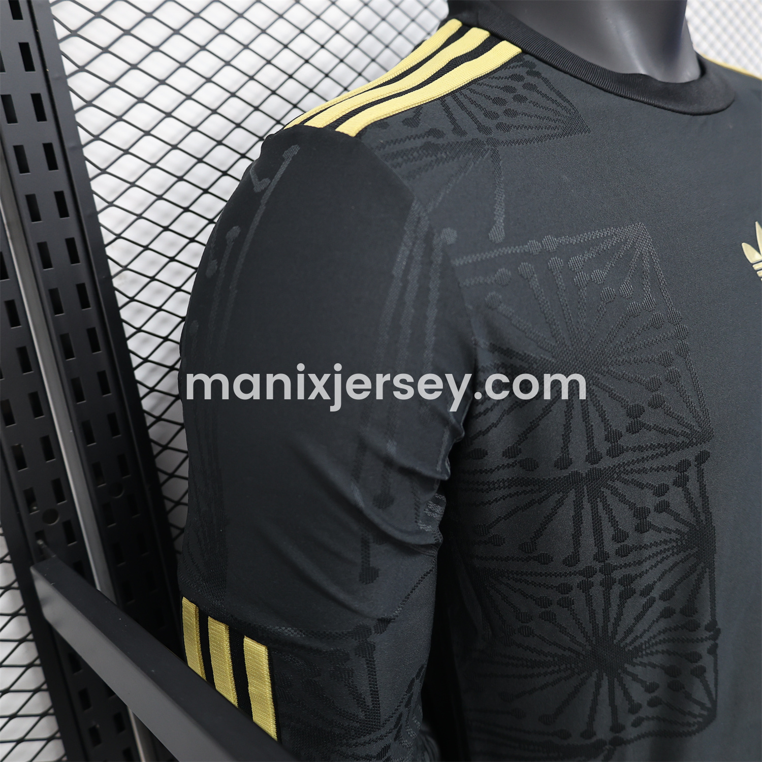 ManixJersey.com | Mexico 2025 Gold Cup Black Long Sleeves Jersey - Player Version -Customize Name, Number and Patch | Worldwide Shipping