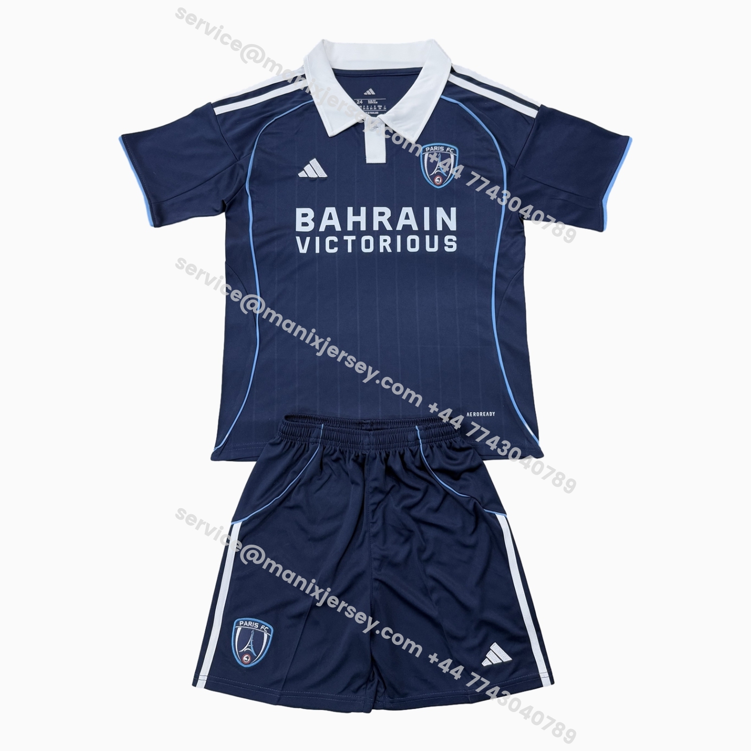 ManixJersey.com | Paris FC 25-26 Home Men's Adult Jersey Set - Fans Version -Customize Name, Number and Patch | Worldwide Shipping