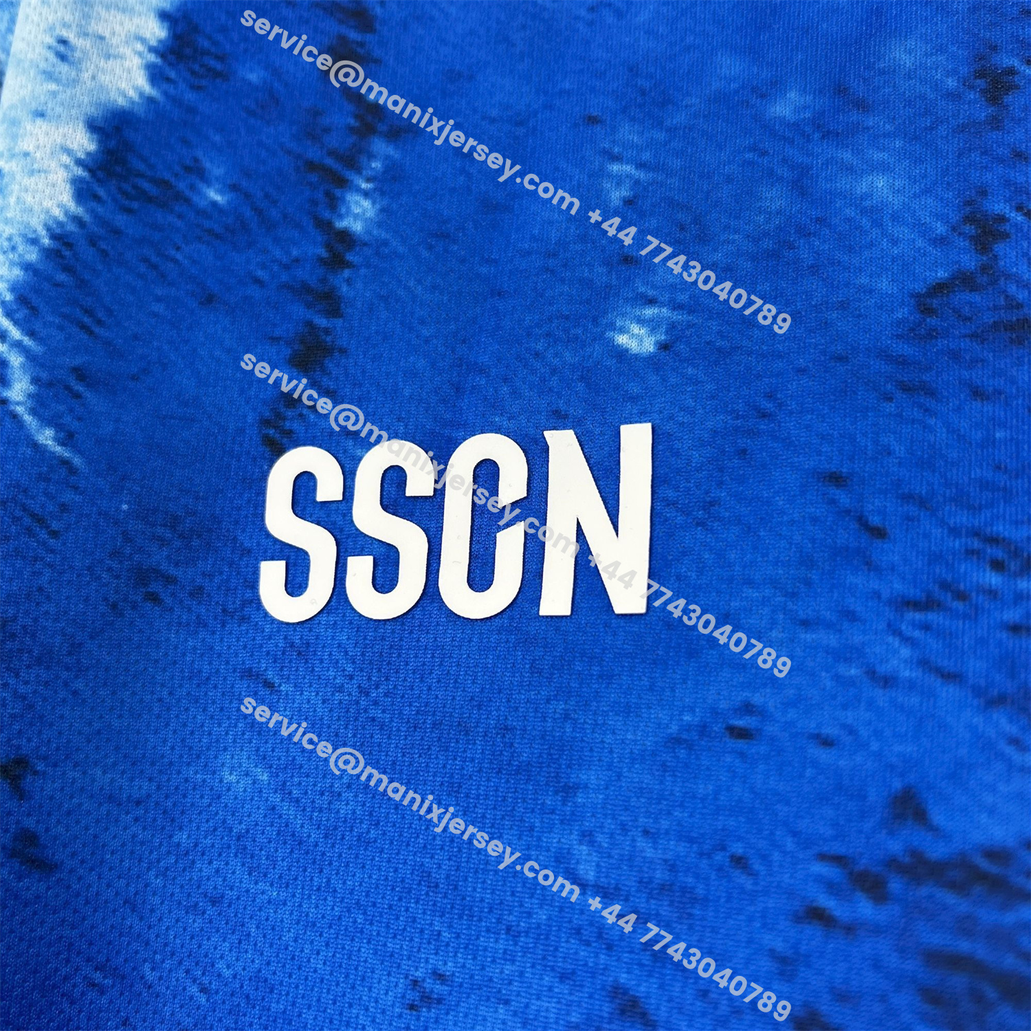 ManixJersey.com | Napoli 25-26 Marechiaro Blue Special Jersey - Fans Version -Customize Name, Number and Patch | Worldwide Shipping