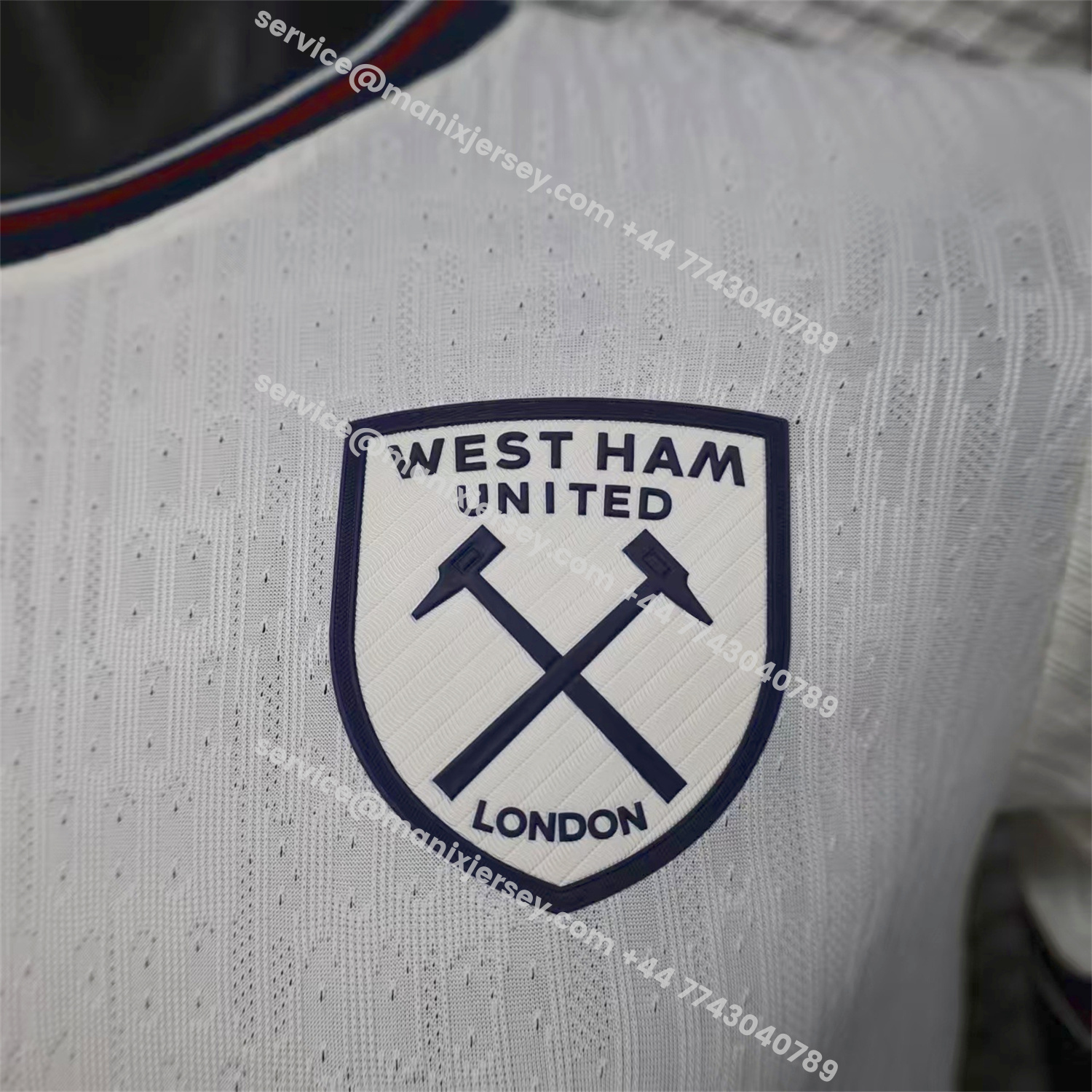 ManixJersey.com | West Ham United 25-26 Away Jersey - Player Version -Customize Name, Number and Patch | Worldwide Shipping