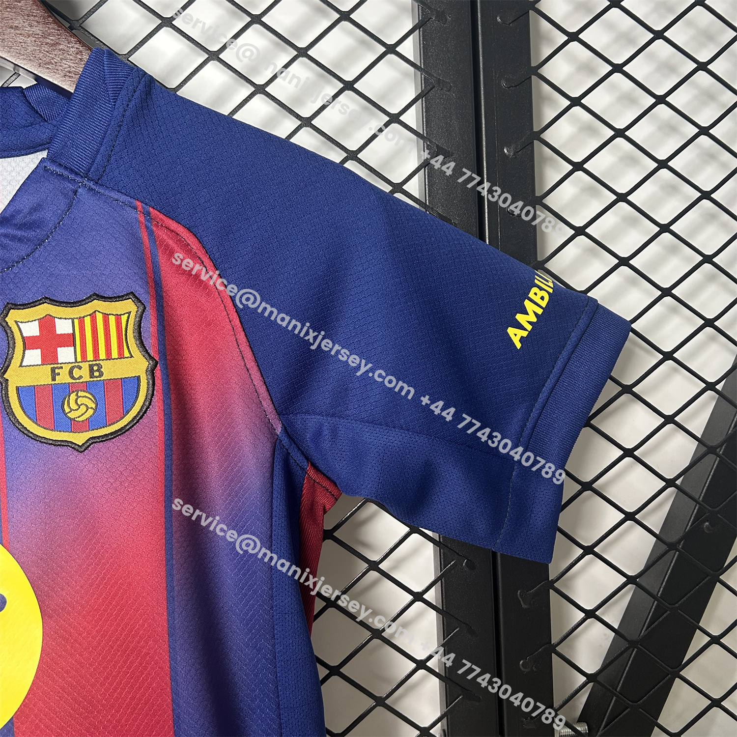 ManixJersey.com | Barcelona 25-26 Ed Sheeran Home Special Kids Kit - Fans Version -Customize Name, Number and Patch | Worldwide Shipping