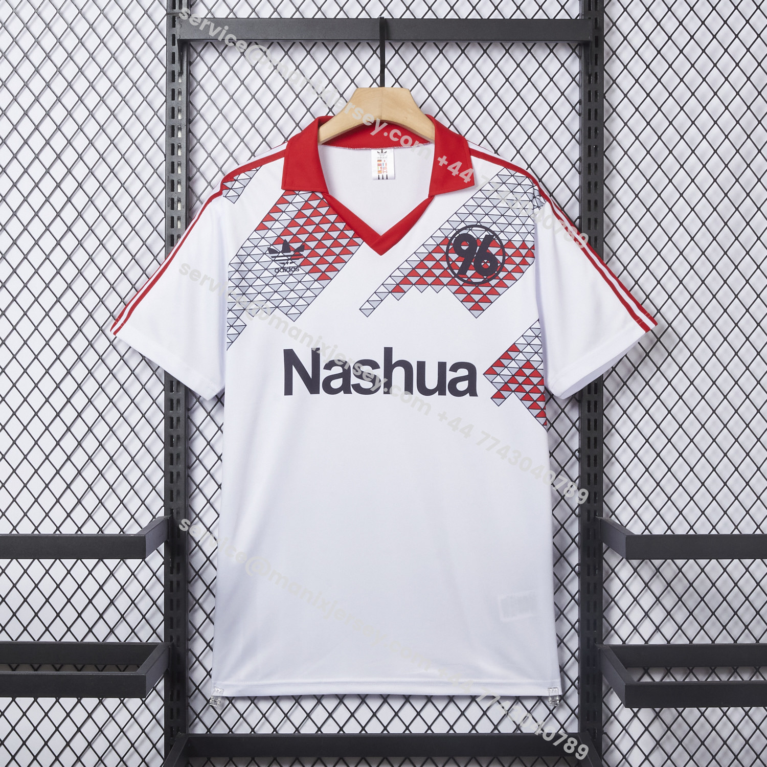 ManixJersey.com | Retro Hannover 96 1988-91 White Commemorative Jersey -Customize Name, Number and Patch | Worldwide Shipping