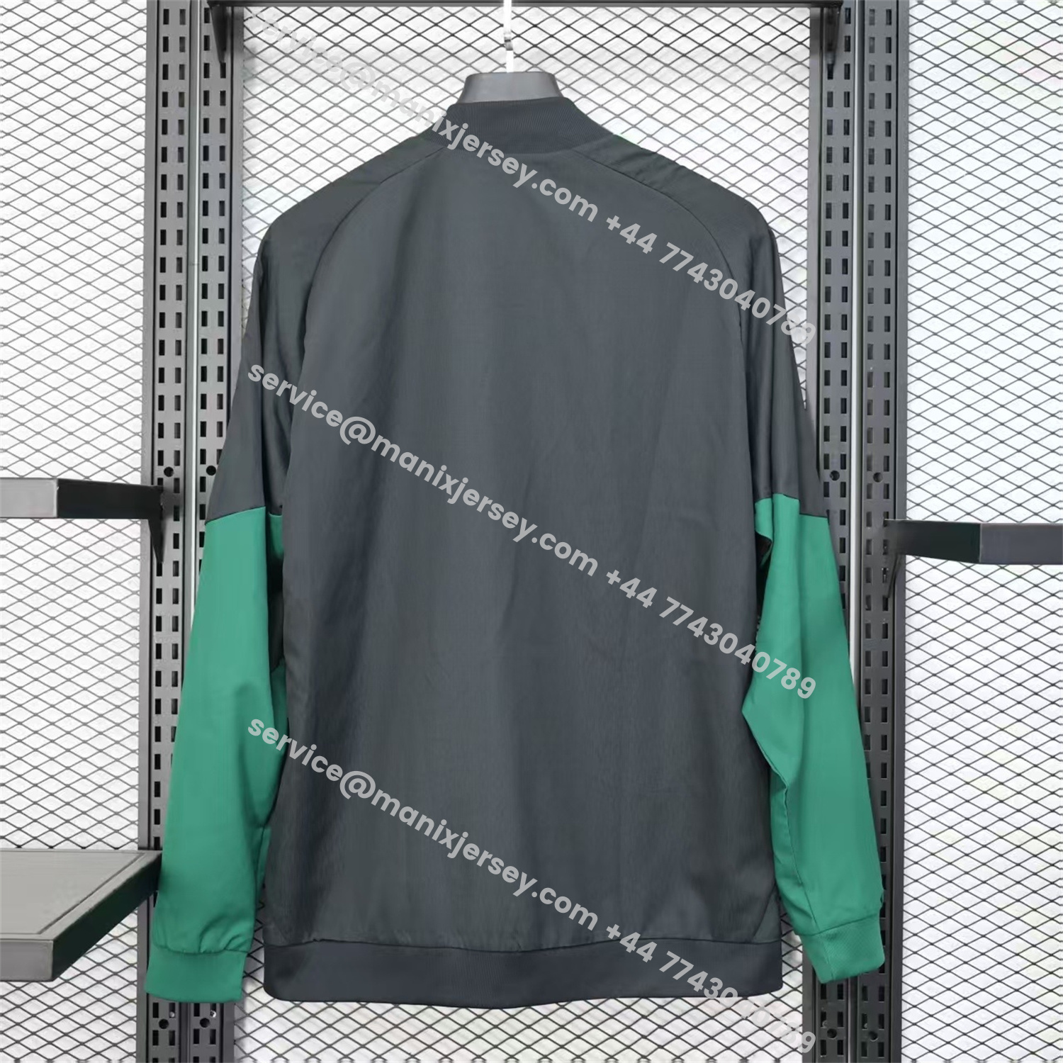 ManixJersey.com | Mexico 25-26 Green And Black Windbreaker Jacket - Deep Green -Customize Name, Number and Patch | Worldwide Shipping