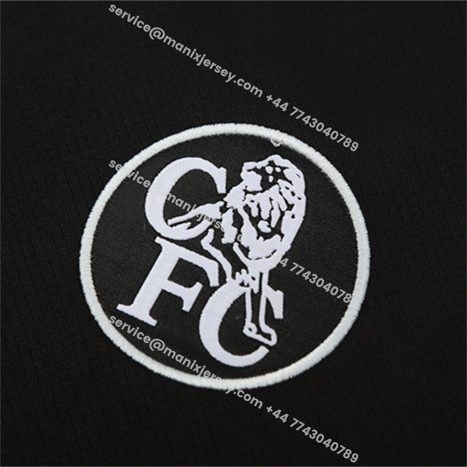 ManixJersey.com | C.H.E.L.S.E.A 25-26 Short-Sleeve Training Set - Black Top & Black Shorts -Customize Name, Number and Patch | Worldwide Shipping