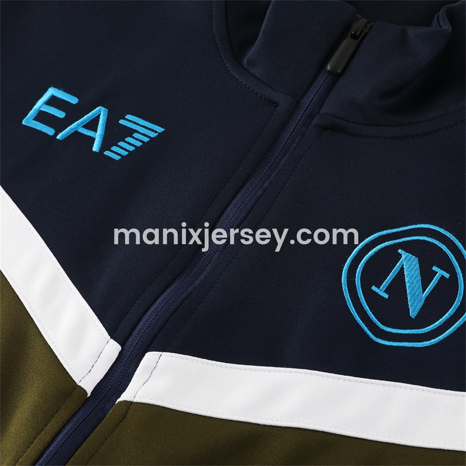 ManixJersey.com | Napoli 24-25 Throwback Jacket Training Tracksuit - Deep Blue Jackets & Pants -Customize Name, Number and Patch | Worldwide Shipping