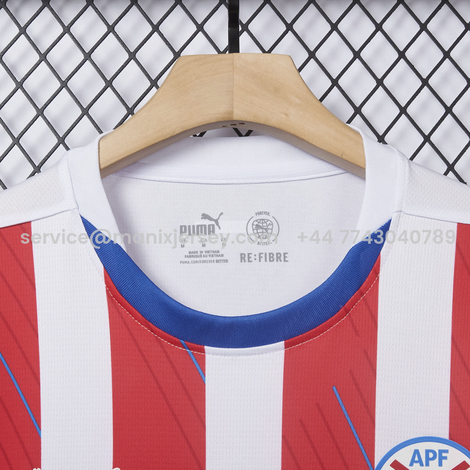 ManixJersey.com | Paraguay 24-25 Home Jersey - Fans Version -Customize Name, Number and Patch | Worldwide Shipping