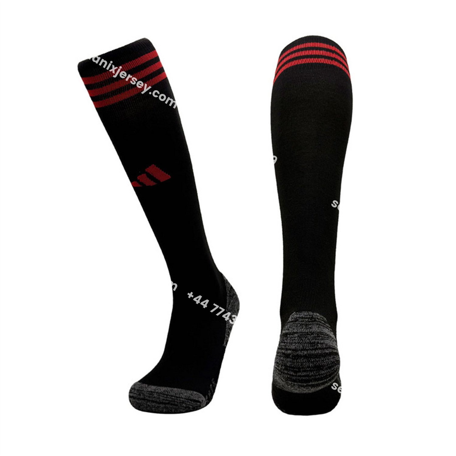 ManixJersey.com | Sevilla 25-26 Home Socks - Black -Customize Name, Number and Patch | Worldwide Shipping