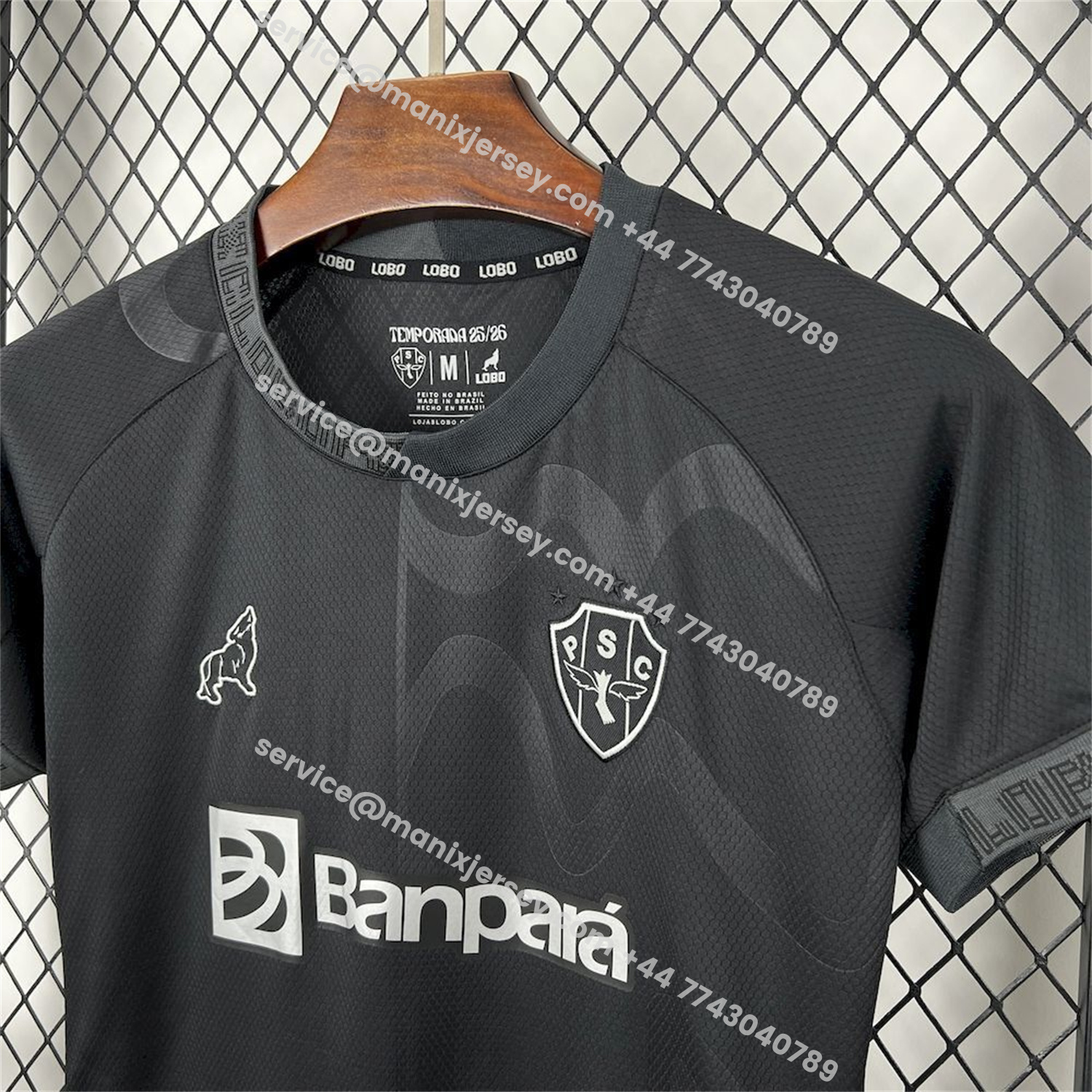 ManixJersey.com | Women's Paysandu 25-26 Third Black Unsponsored Jersey -Customize Name, Number and Patch | Worldwide Shipping