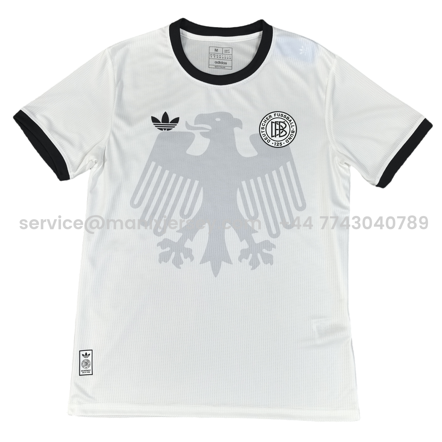 ManixJersey.com | Germany 2025 125-Year Anniversary White Big Eagle Special Jersey - Fans Version -Customize Name, Number and Patch | Worldwide Shipping