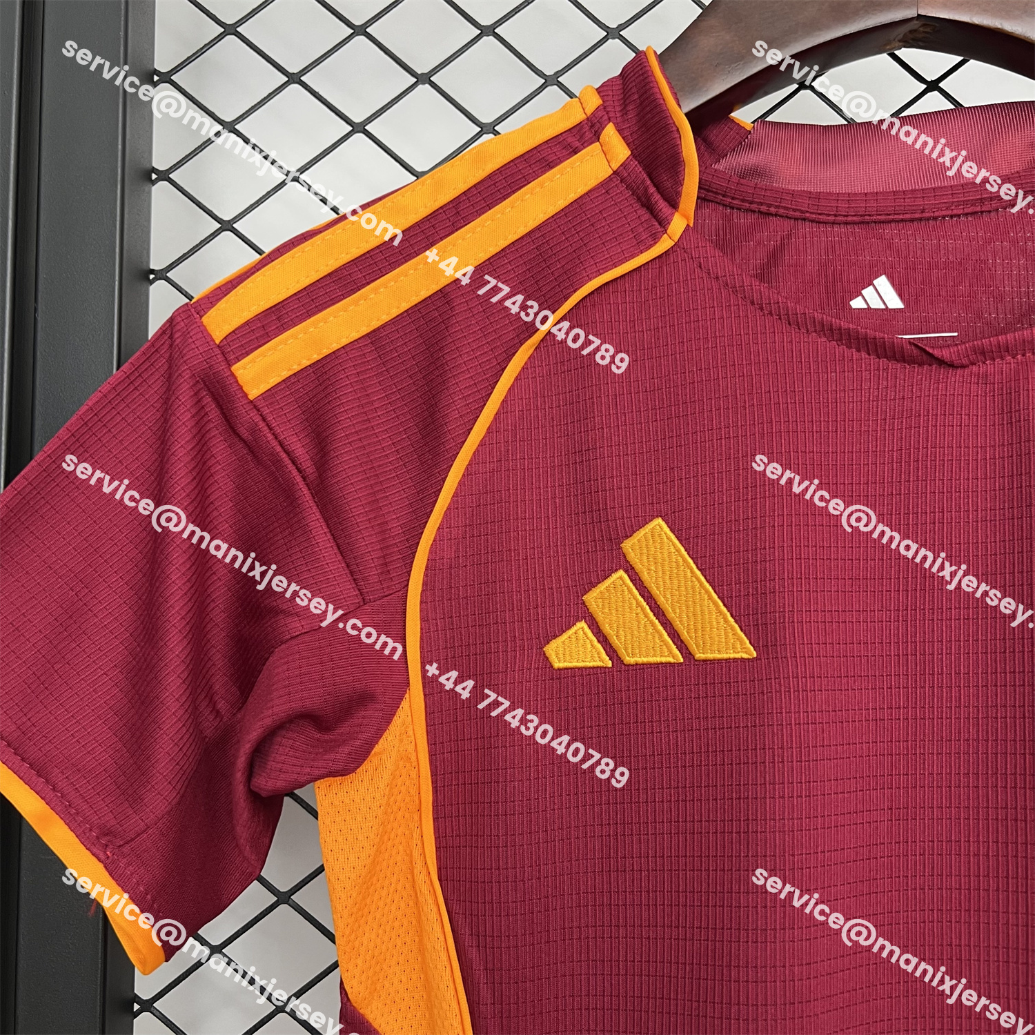 ManixJersey.com | AS Roma 25-26 Home Unsponsored Kids Kit -Customize Name, Number and Patch | Worldwide Shipping