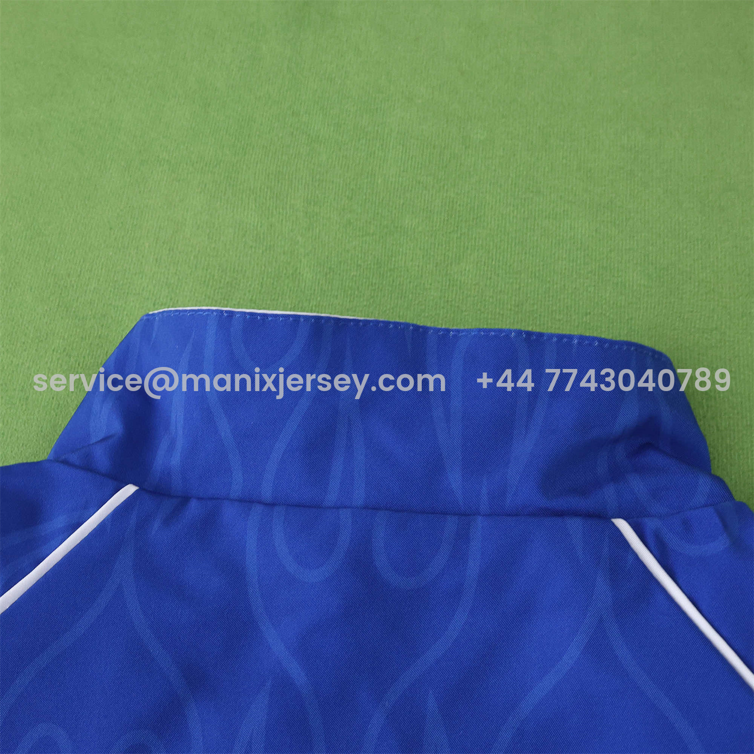 ManixJersey.com | Retro Japan 1998 Throwback Double Sided Reversible Windbreaker - White & Blue -Customize Name, Number and Patch | Worldwide Shipping