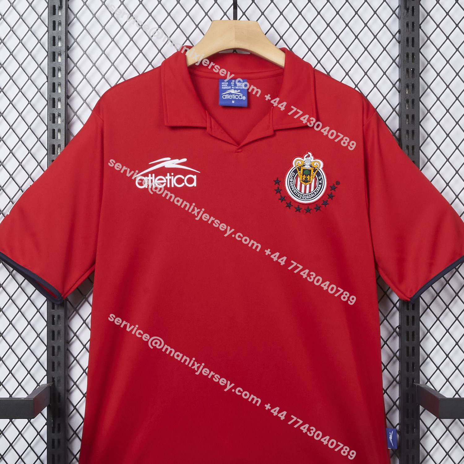 ManixJersey.com | Retro Chivas de Guadalajara 2003-04 Third Red Jersey -Customize Name, Number and Patch | Worldwide Shipping
