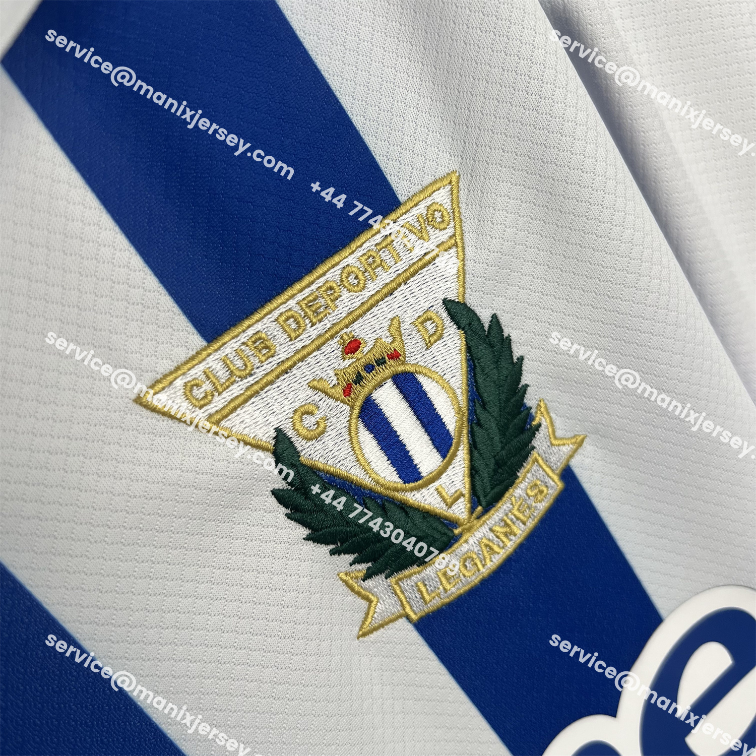 ManixJersey.com | CD Leganés 25-26 Home Jersey With All Sponsors - Fans Version -Customize Name, Number and Patch | Worldwide Shipping