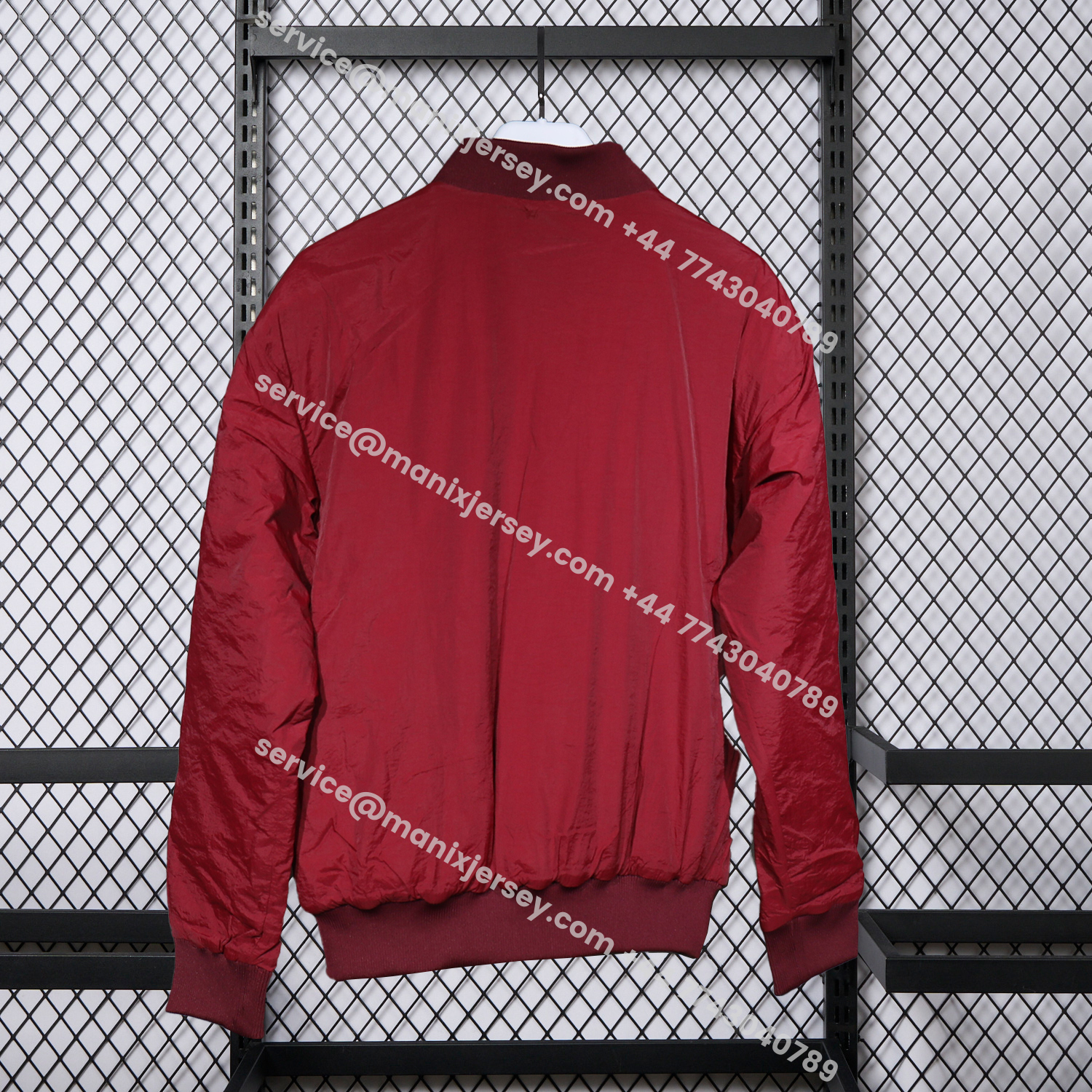 ManixJersey.com | Arsenal 25-26 Double Sided Reversible Windbreaker - Black & Red -Customize Name, Number and Patch | Worldwide Shipping