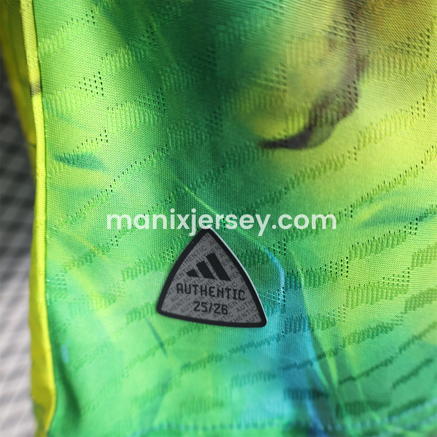 ManixJersey.com | Real Madrid 25-26 Green & Yellow Special Edition Jersey - Player Version -Customize Name, Number and Patch | Worldwide Shipping
