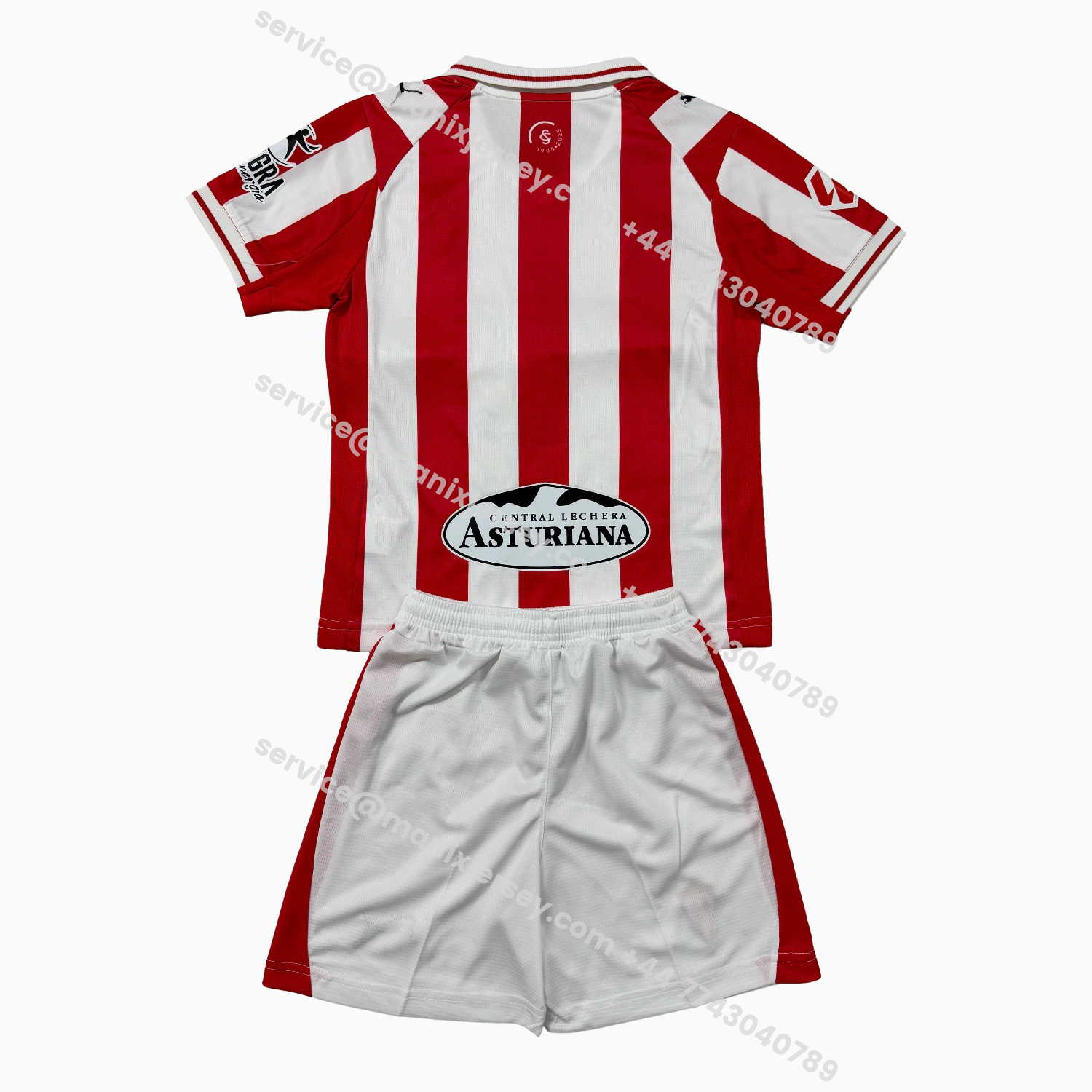 ManixJersey.com | Sporting Gijon 25-26 Home Men's Adult Jersey Set - Fans Version -Customize Name, Number and Patch | Worldwide Shipping