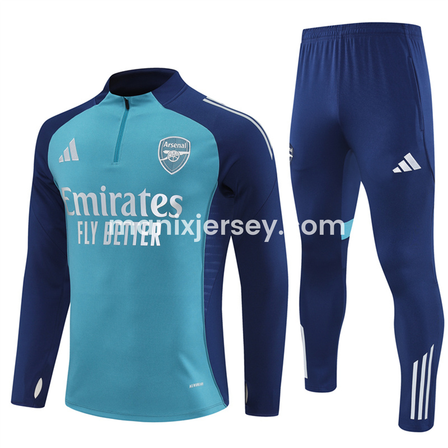 ManixJersey.com | Arsenal 25-26 Long Sleeves Training Set - Green Top & Green Pants -Customize Name, Number and Patch | Worldwide Shipping