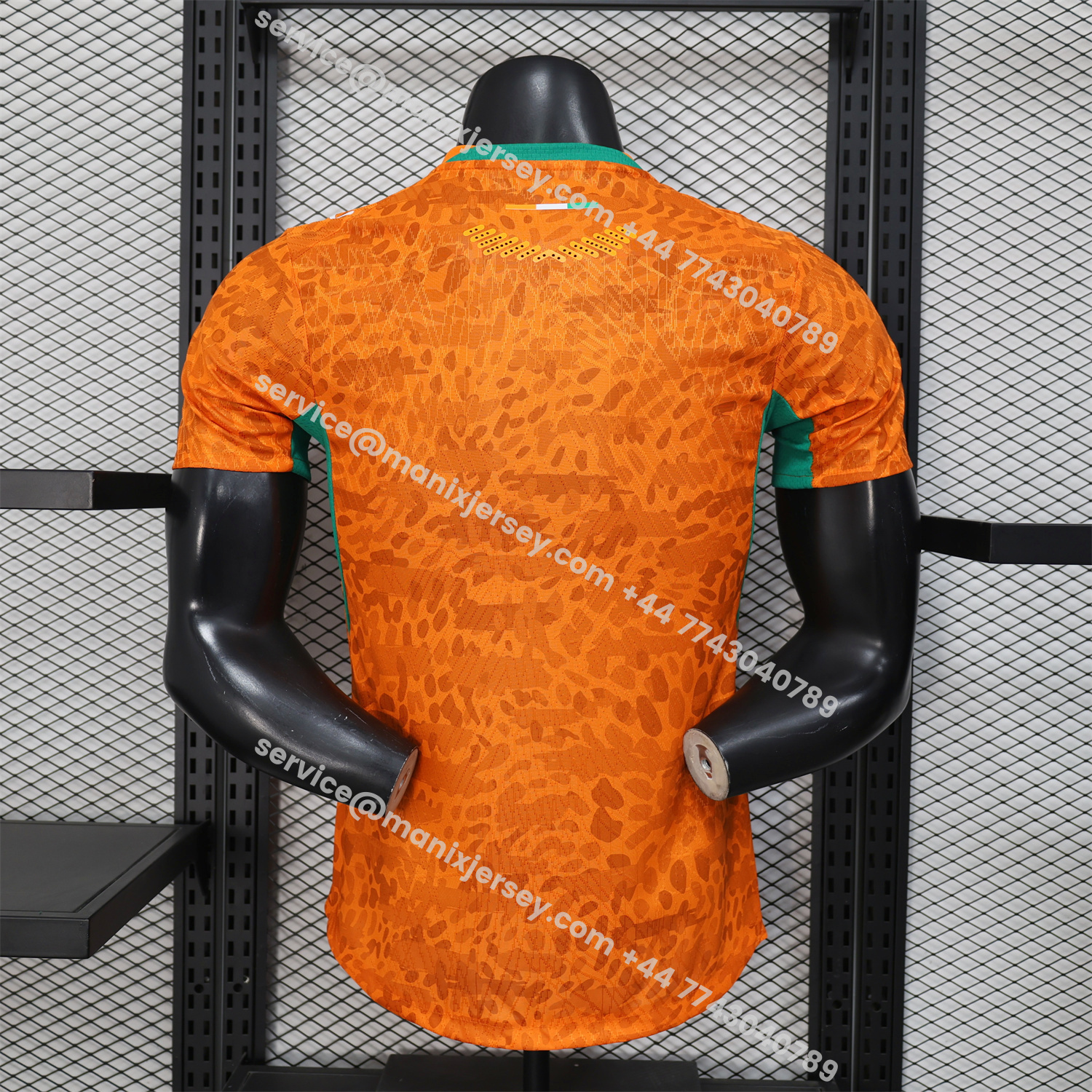 ManixJersey.com | Ivory Coast 2026 Home Orange Jersey - Player Version -Customize Name, Number and Patch | Worldwide Shipping