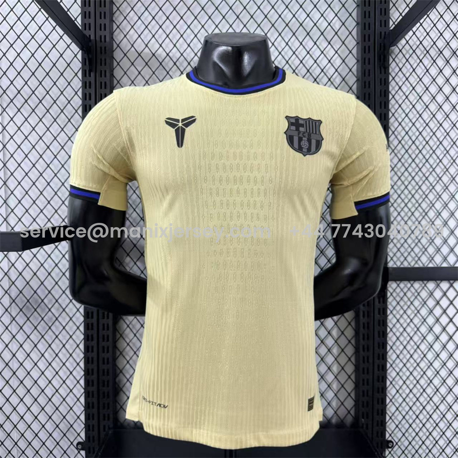 ManixJersey.com | Barcelona 25-26 Away Unsponsored Jersey - Player Version -Customize Name, Number and Patch | Worldwide Shipping