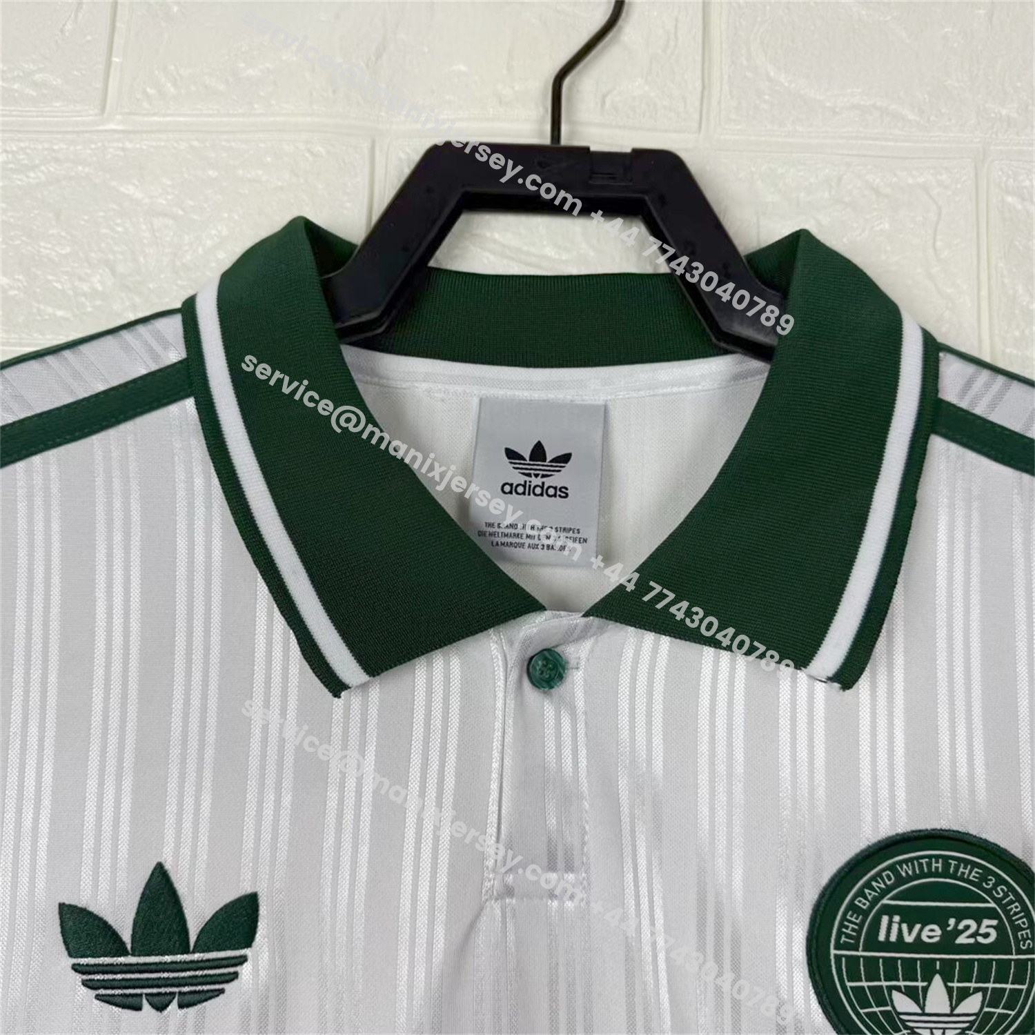 ManixJersey.com | Bohemian 25-26 Oasis Originals Tour White Stripes Jersey - Fans Version -Customize Name, Number and Patch | Worldwide Shipping