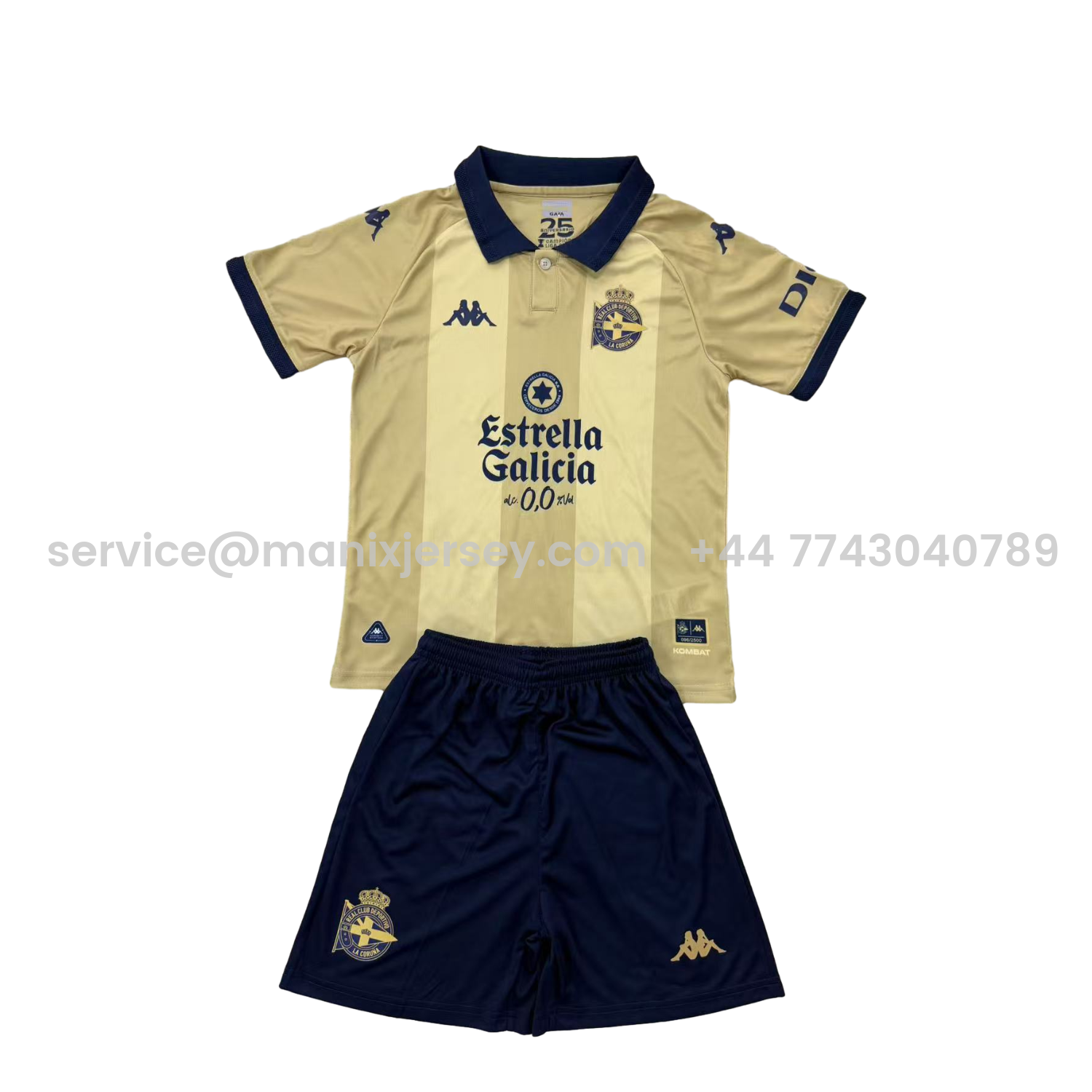 ManixJersey.com | Deportivo de La Coruña 24-25 25th Anniversary of La Liga Triumph Men's Adult Jersey Set - Fans Version -Customize Name, Number and Patch | Worldwide Shipping