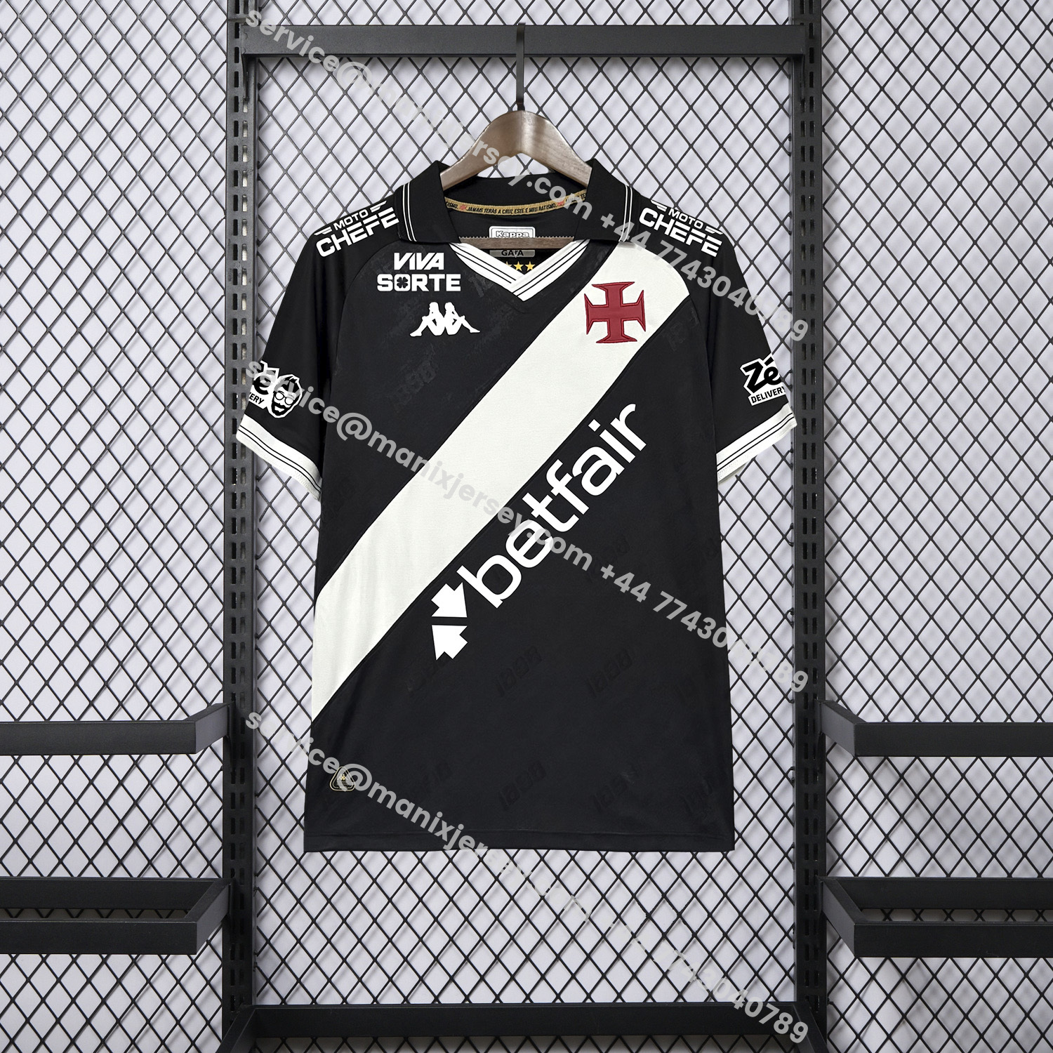 ManixJersey.com | Vasco da Gama 25-26 Home Jersey With Sponsors - Fans Version -Customize Name, Number and Patch | Worldwide Shipping