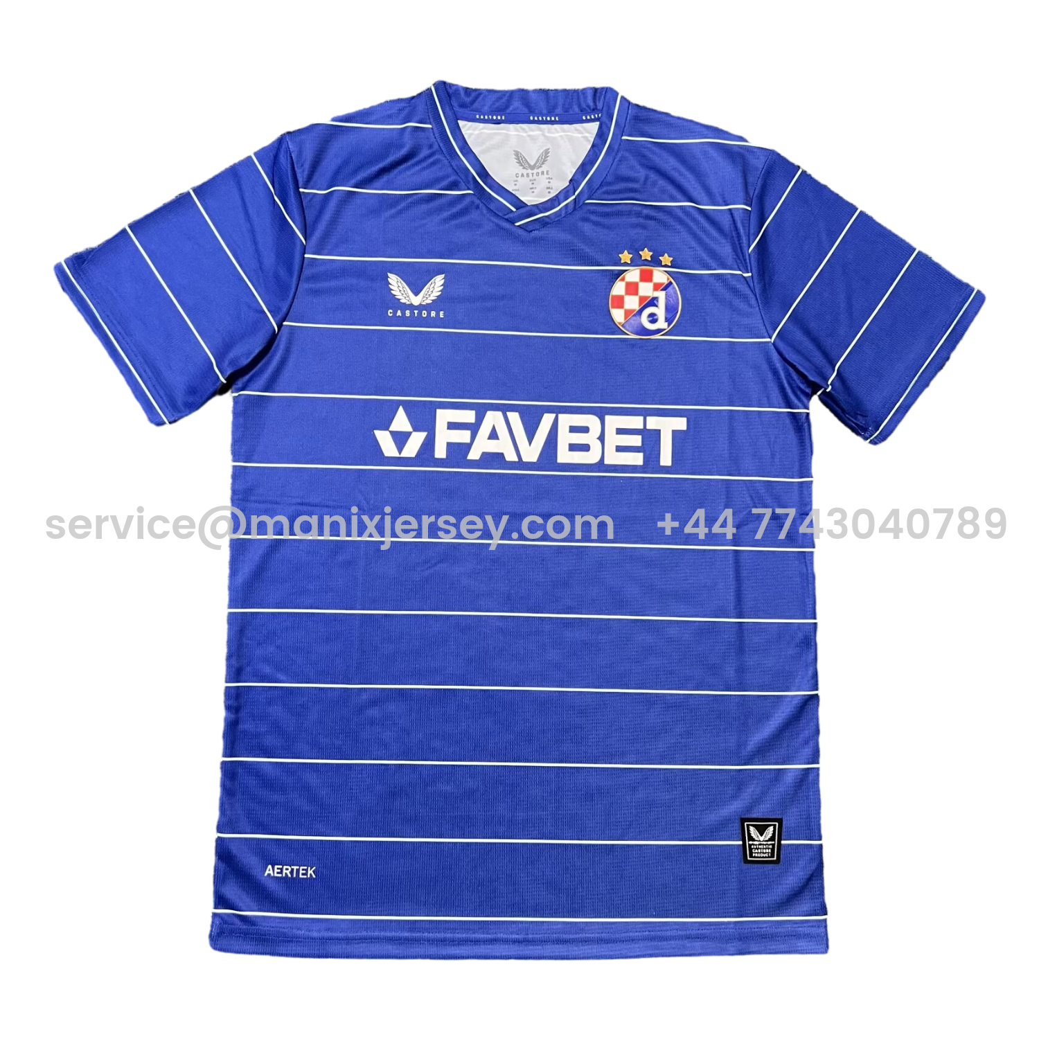 ManixJersey.com | Dinamo Zagreb 25-26 Home Blue Jersey - Fans Version -Customize Name, Number and Patch | Worldwide Shipping