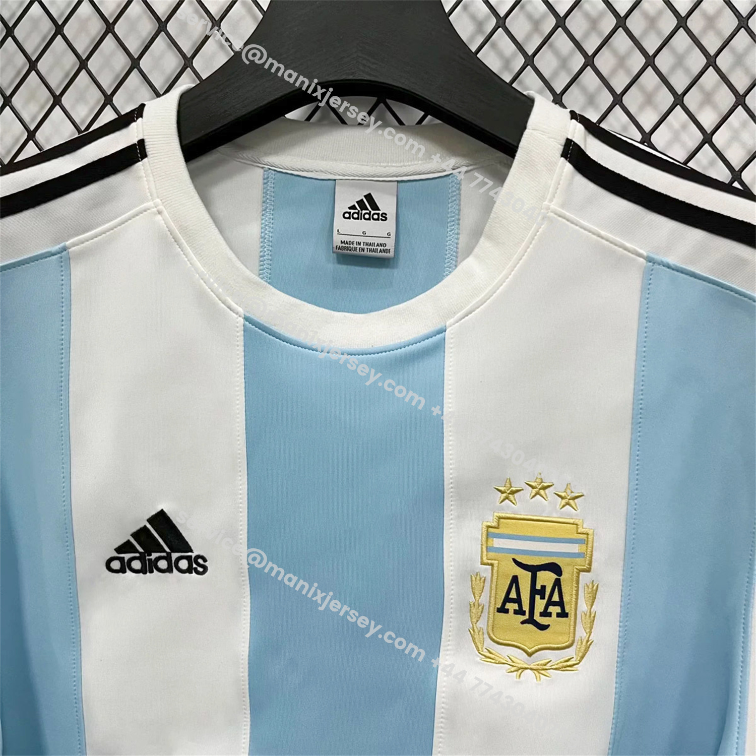 ManixJersey.com | Argentina 25-26 Home Unisex Pullover Hoodie -Customize Name, Number and Patch | Worldwide Shipping