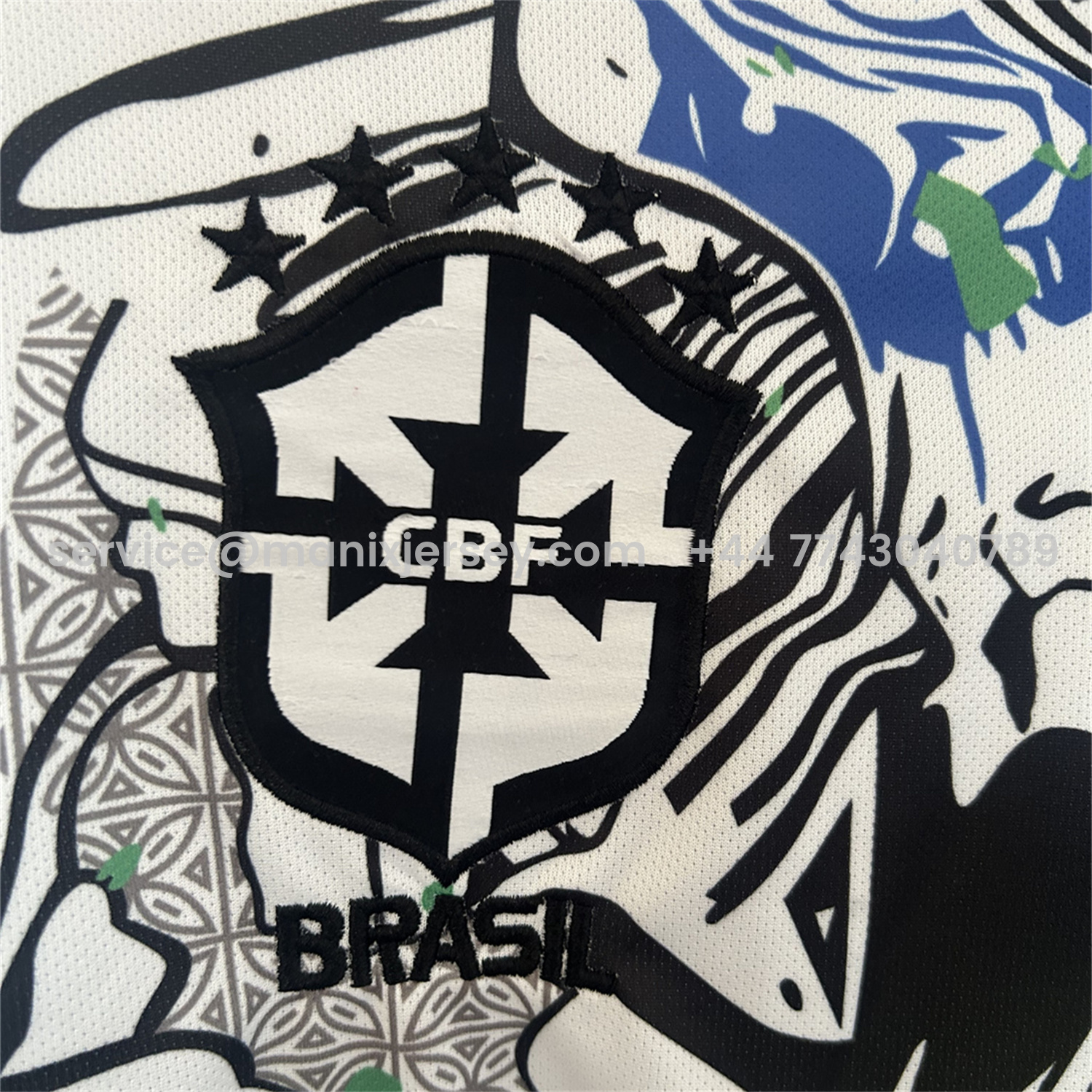 ManixJersey.com | Brazil 2025 Blue Macaw Special Jersey - Fans Version -Customize Name, Number and Patch | Worldwide Shipping