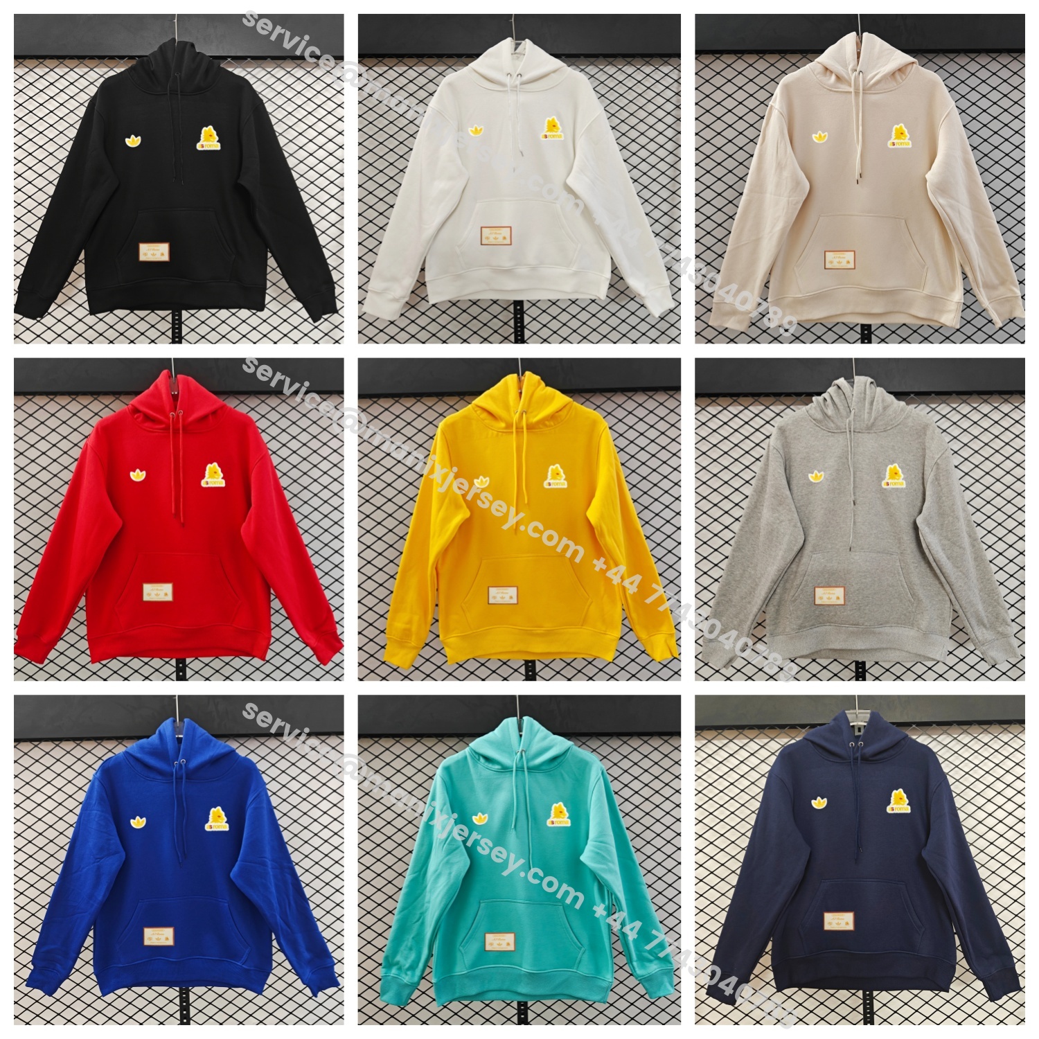 ManixJersey.com | AS Roma 25-26 Originals Terrace Icon Unisex Pullover Hoodie -Customize Name, Number and Patch | Worldwide Shipping