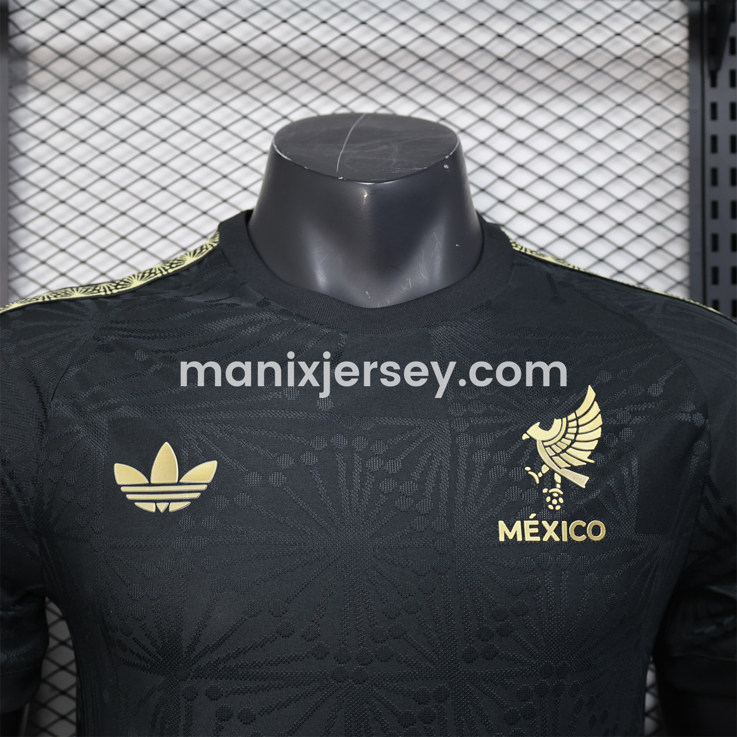 ManixJersey.com | Mexico 2025 Gold Cup Black Special Edition Jersey - Player Version -Customize Name, Number and Patch | Worldwide Shipping