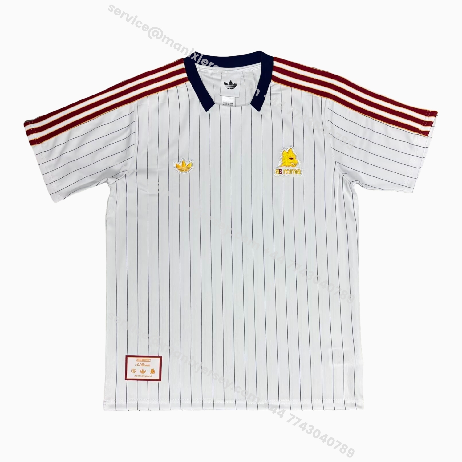 ManixJersey.com | AS Roma 25-26 Travel Special White Jersey - Fans Version -Customize Name, Number and Patch | Worldwide Shipping
