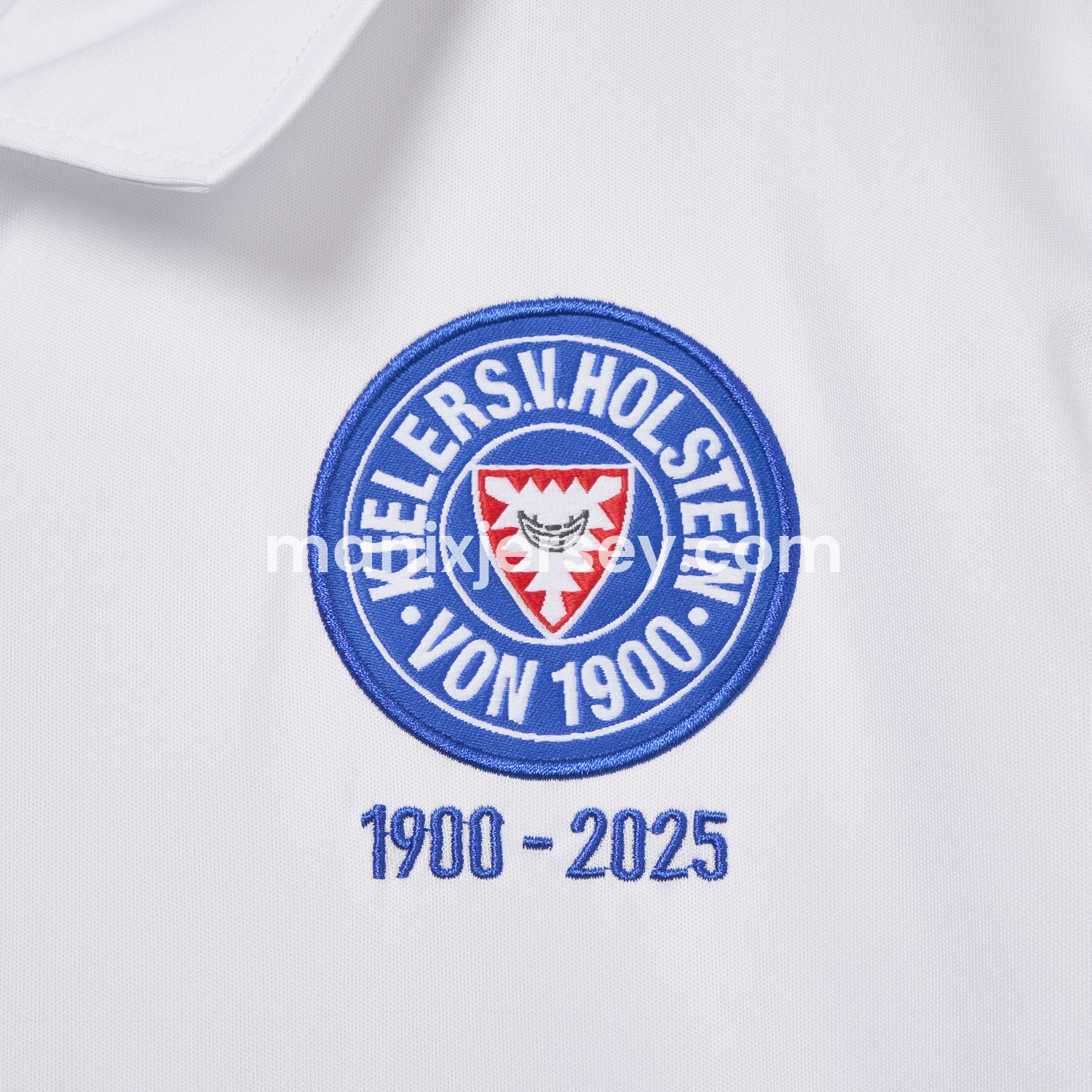 ManixJersey.com | Holstein Kiel 2025 125th Anniversary Jersey - Fans Version -Customize Name, Number and Patch | Worldwide Shipping