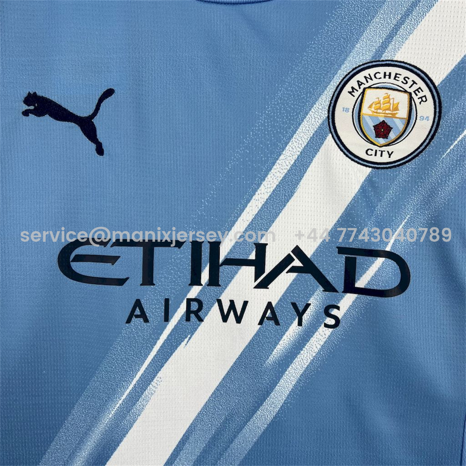 ManixJersey.com | Women's Manchester City 25-26 Home Jersey -Customize Name, Number and Patch | Worldwide Shipping