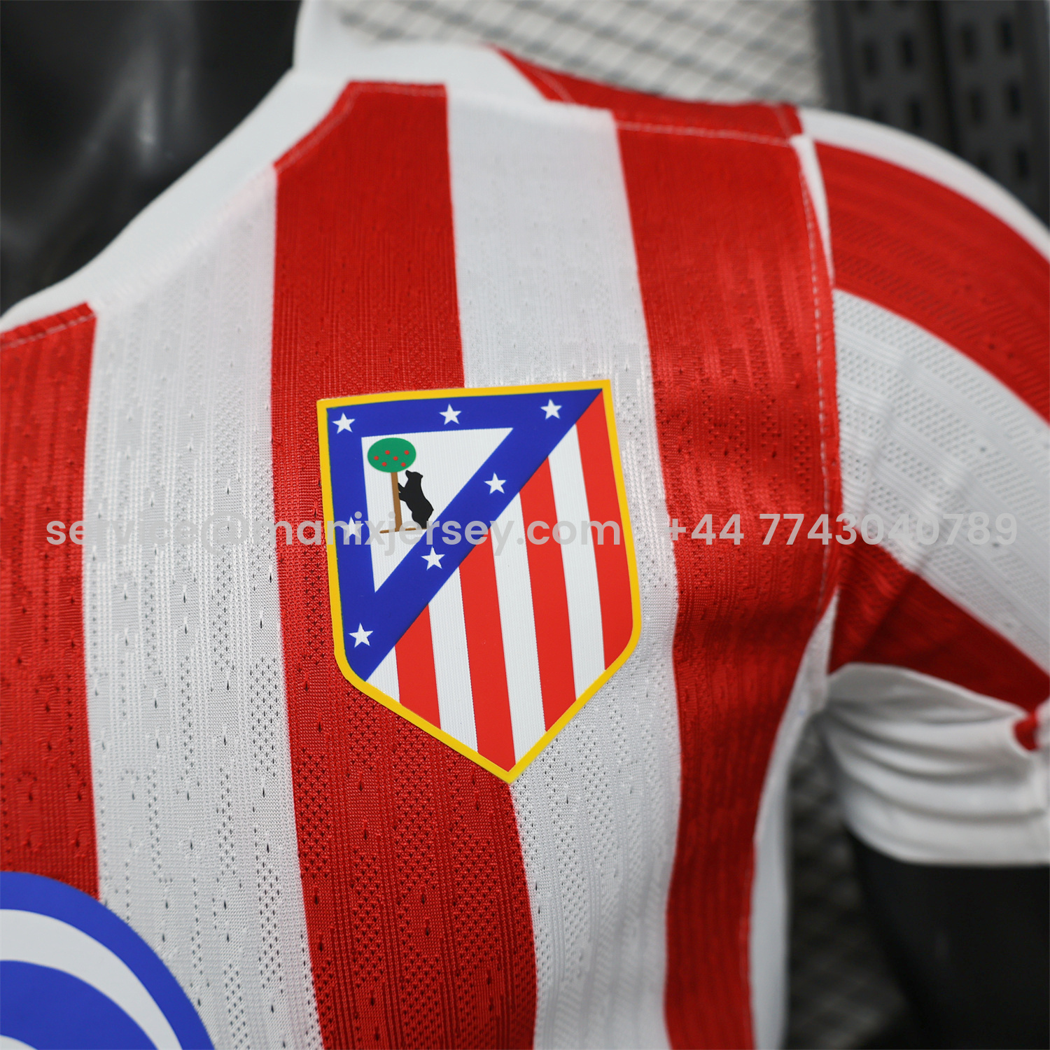 ManixJersey.com | Atletico Madrid 25-26 Home Jersey - Player Version -Customize Name, Number and Patch | Worldwide Shipping