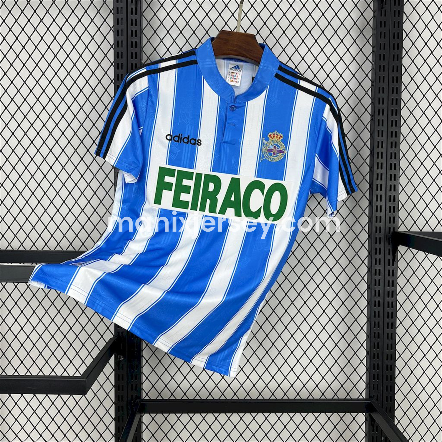 ManixJersey.com | Retro Deportivo de La Coruña 1997-98 Home Jersey -Customize Name, Number and Patch | Worldwide Shipping