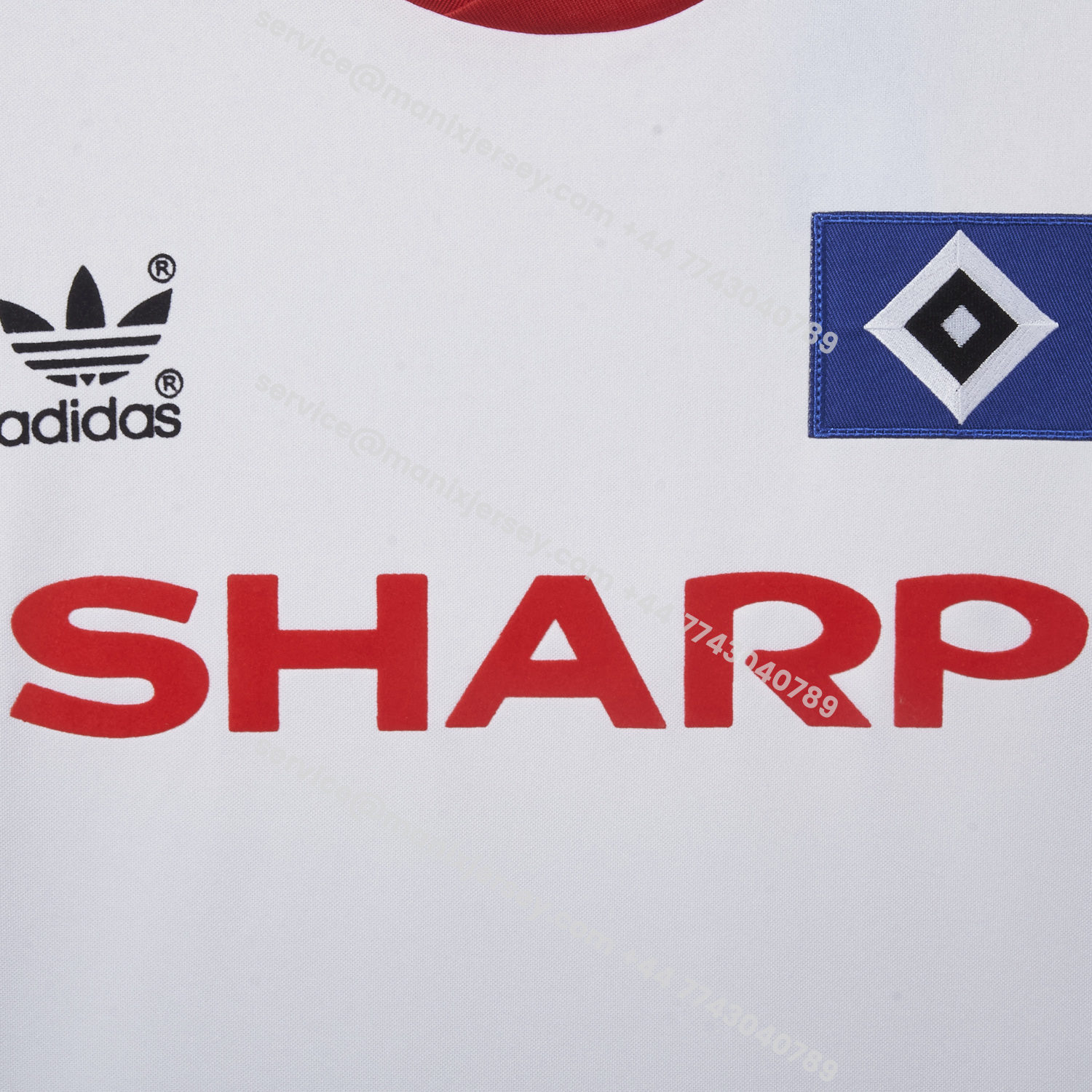 ManixJersey.com | Retro Hamburger SV 1989-90 Home Jersey -Customize Name, Number and Patch | Worldwide Shipping
