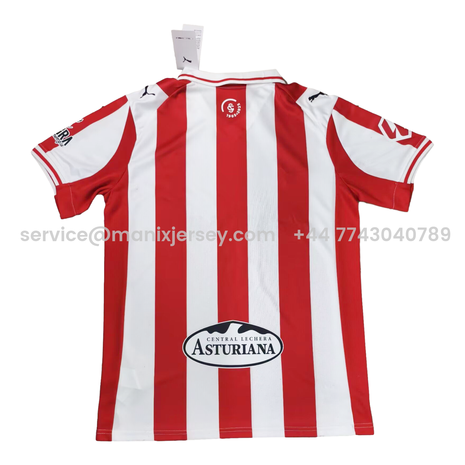 ManixJersey.com | Sporting Gijon 25-26 Home Jersey - Fans Version -Customize Name, Number and Patch | Worldwide Shipping
