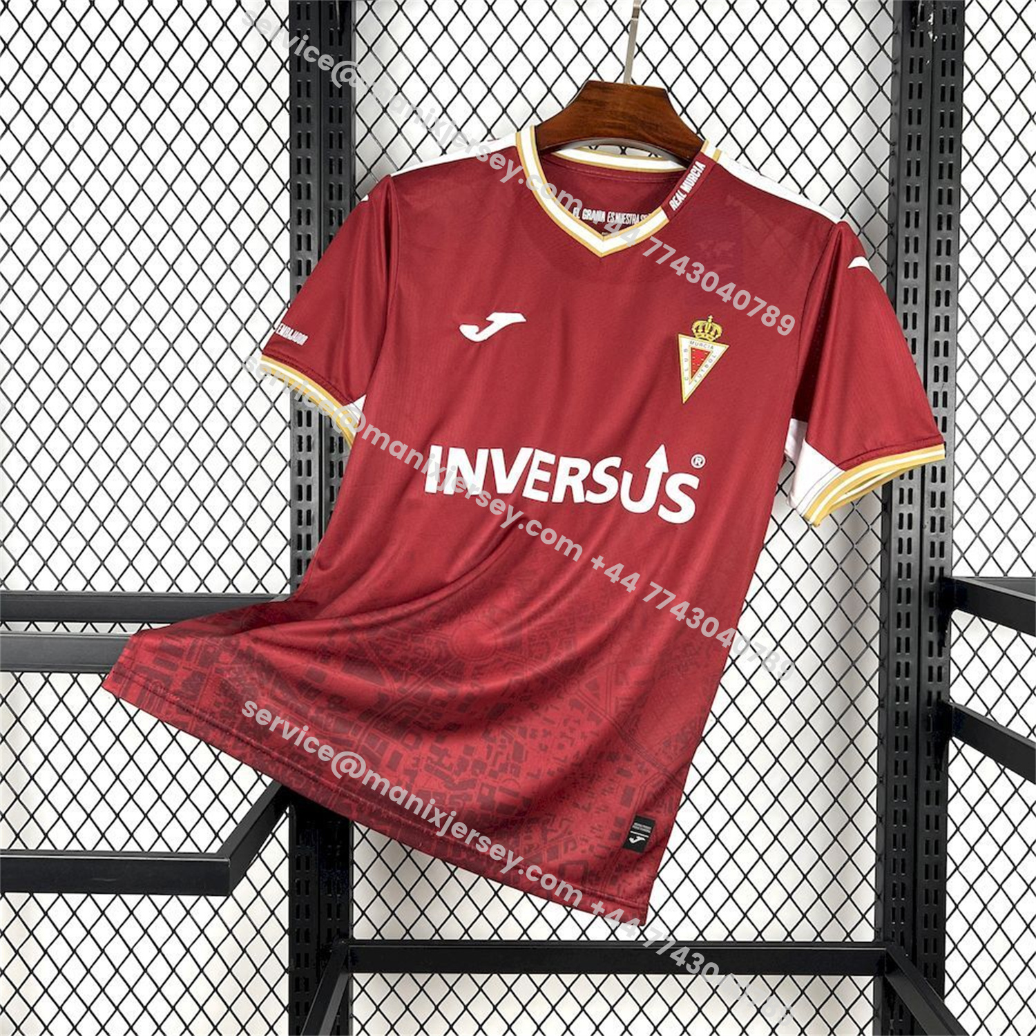 ManixJersey.com | Real Murcia 25-26 Home Jersey - Fans Version -Customize Name, Number and Patch | Worldwide Shipping