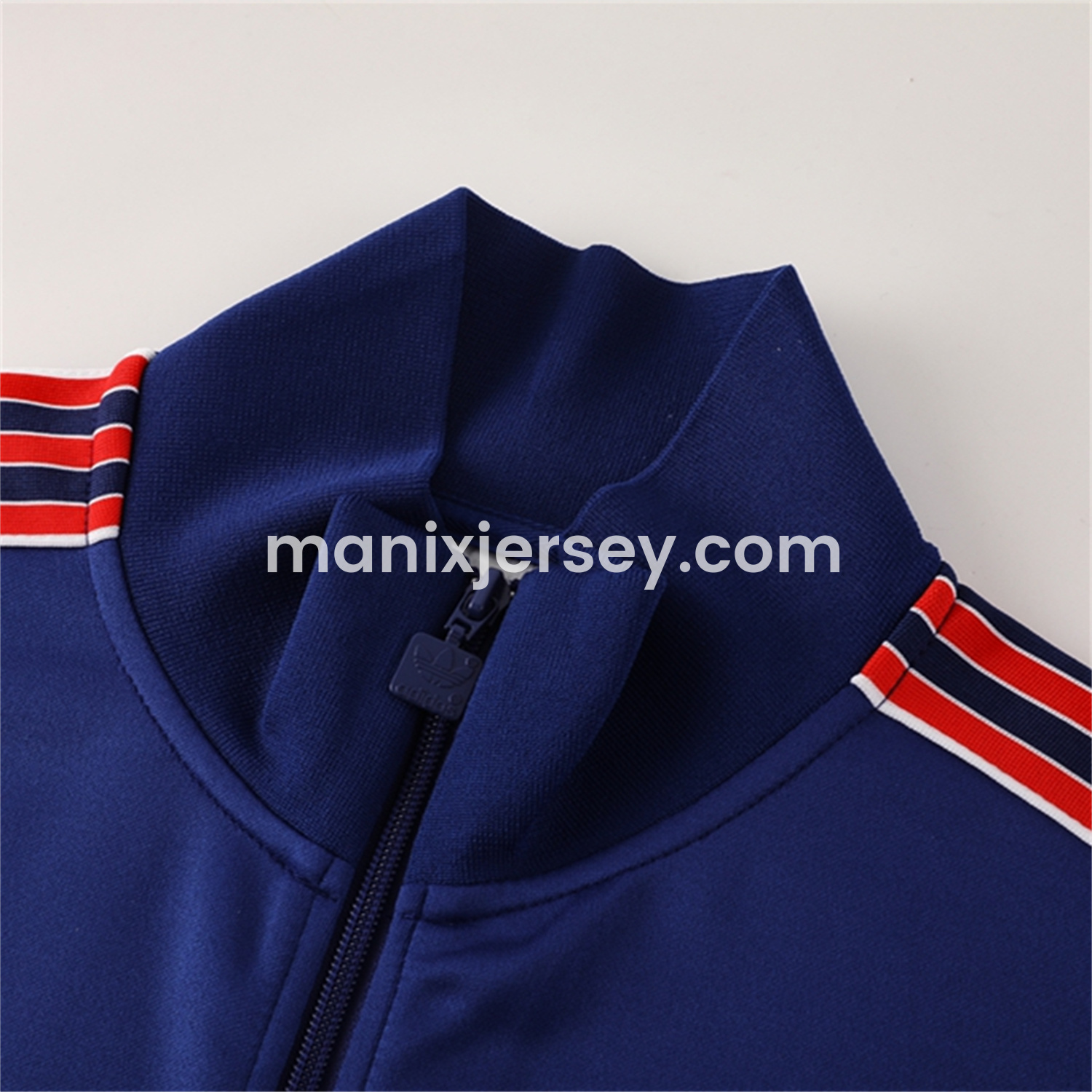 ManixJersey.com | Arsenal 25-26 Throwback Trefoil Jacket Training Tracksuit - Royal Blue Jackets & Pants -Customize Name, Number and Patch | Worldwide Shipping